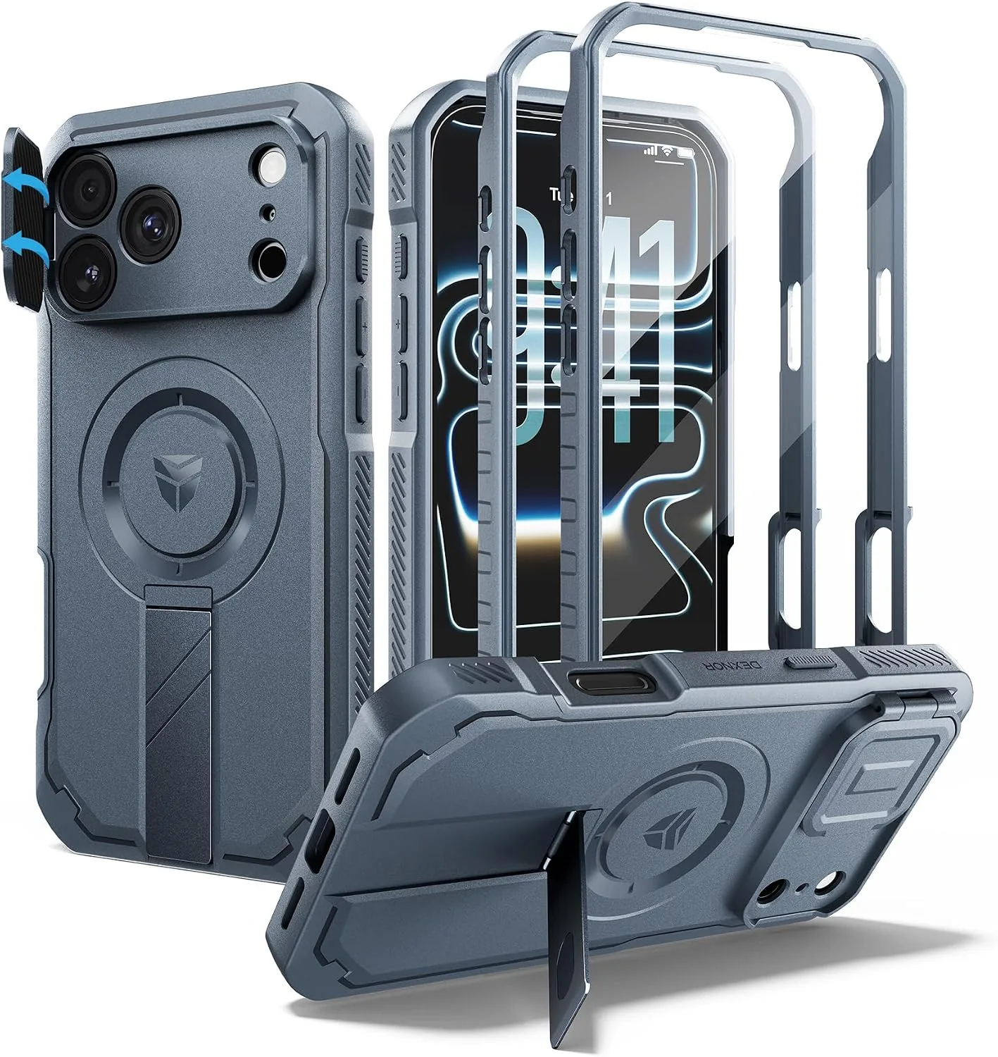 Dexnor for iPhone 18 Pro Max Case/iPhone 17 Pro Max Case, Navy Blue