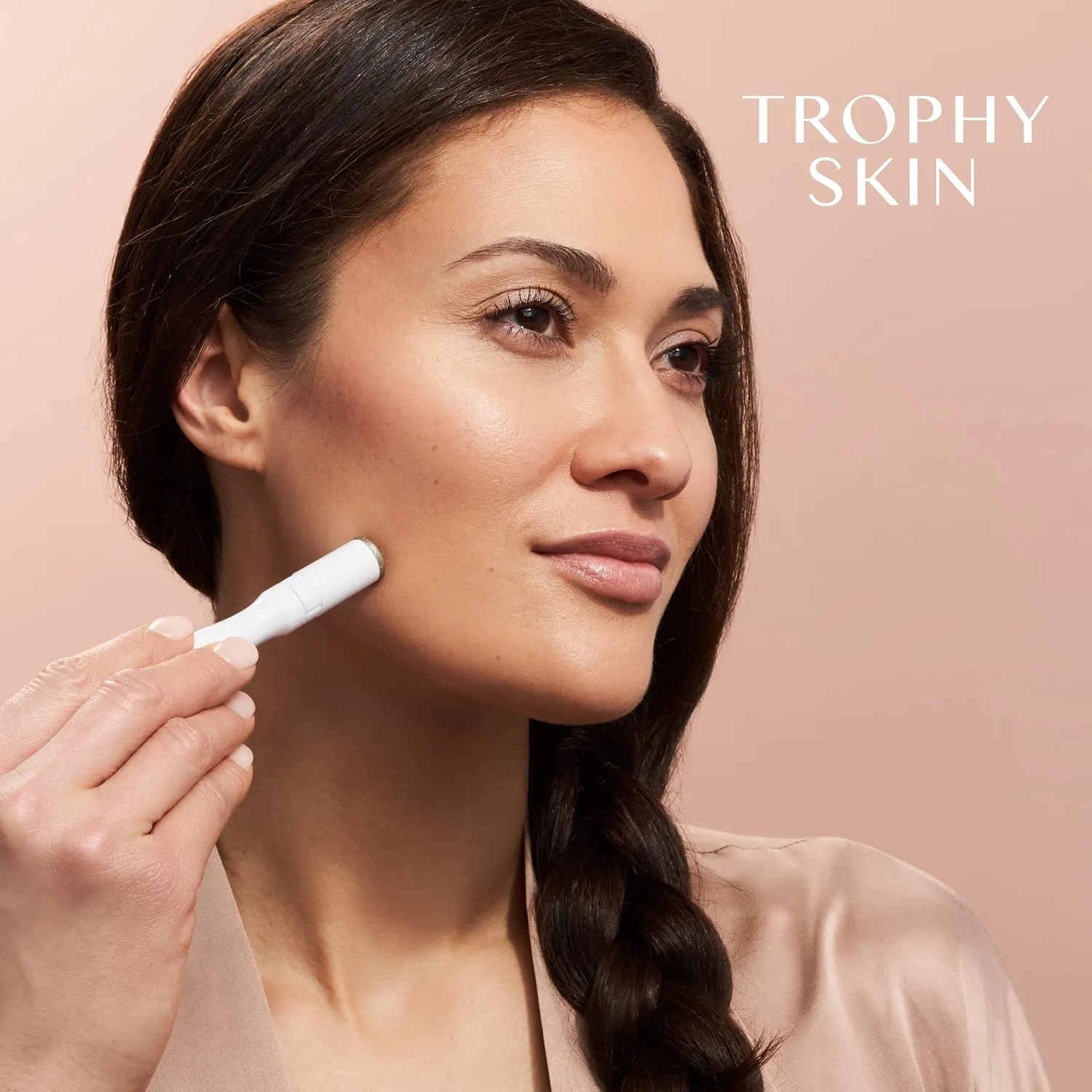 Trophy Skin UltradermMD - 3 in 1 Home Spa Microdermabrasion - Deep Skin Exfoliator Machine with Real Diamond and Pore Extractor Tips - Rejuvenate Face Skin and Even Out Skin Tone - Blush