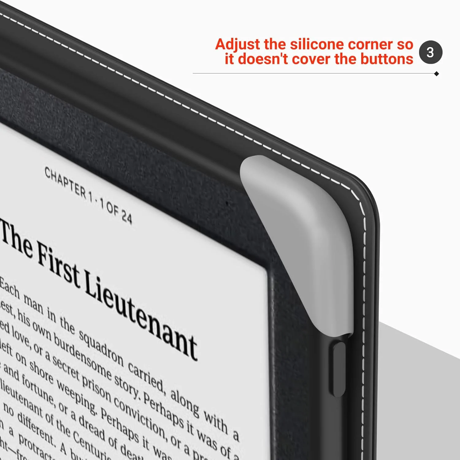 MoKo Universal Case for 6.8,7 Inch eReaders&Tablets, Gray Forest