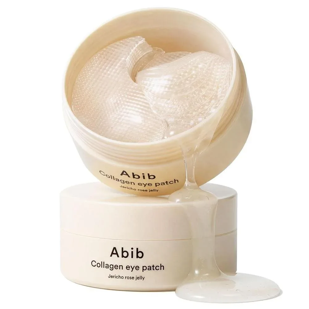 Mascarilla Facial Abib Vegan Collagen Eye Patches con Jericho Rose, 60 unidades