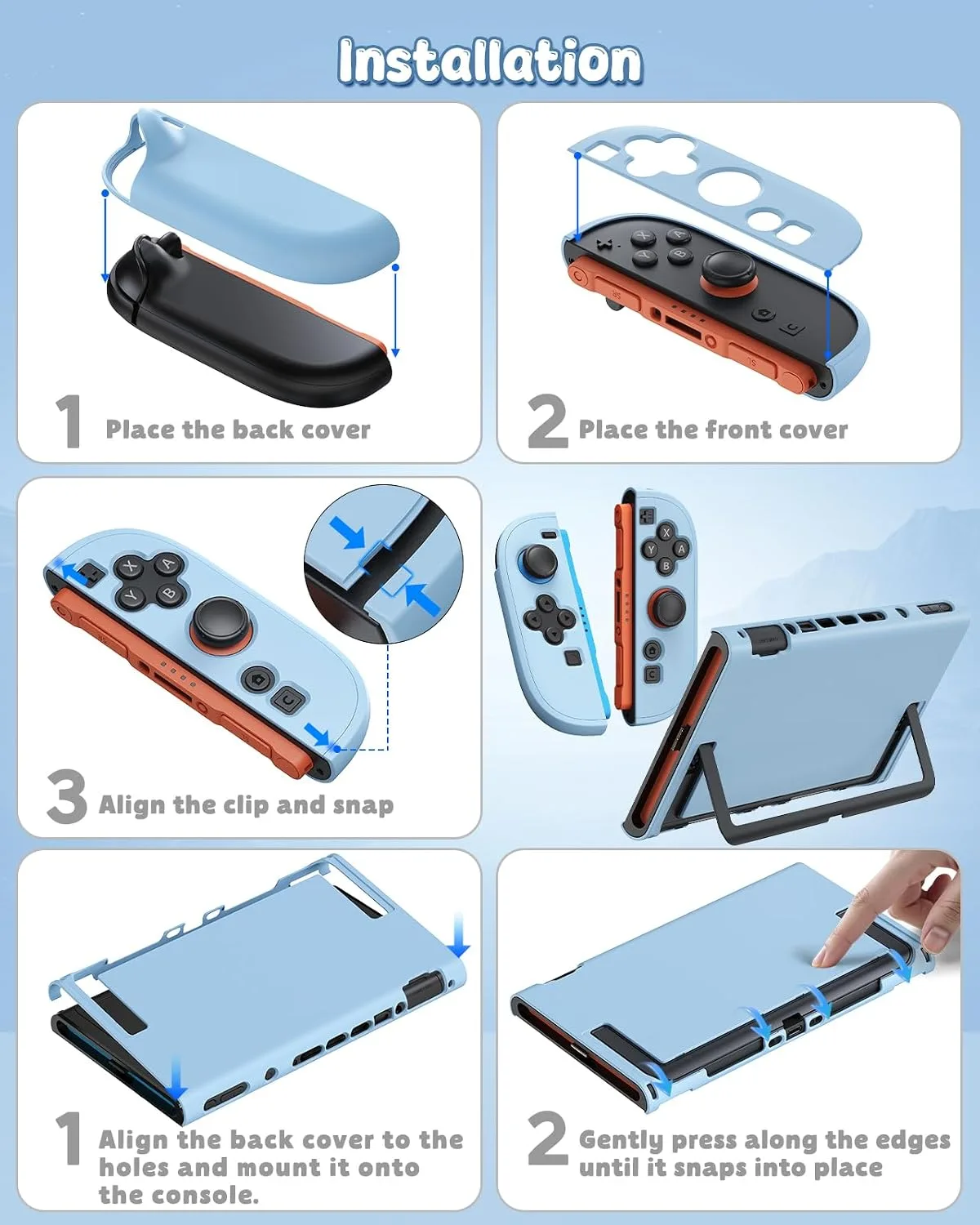 Switch 2 Cover Case&Screen Protector, FYOUNG Dockable Shell for Nintendo 2