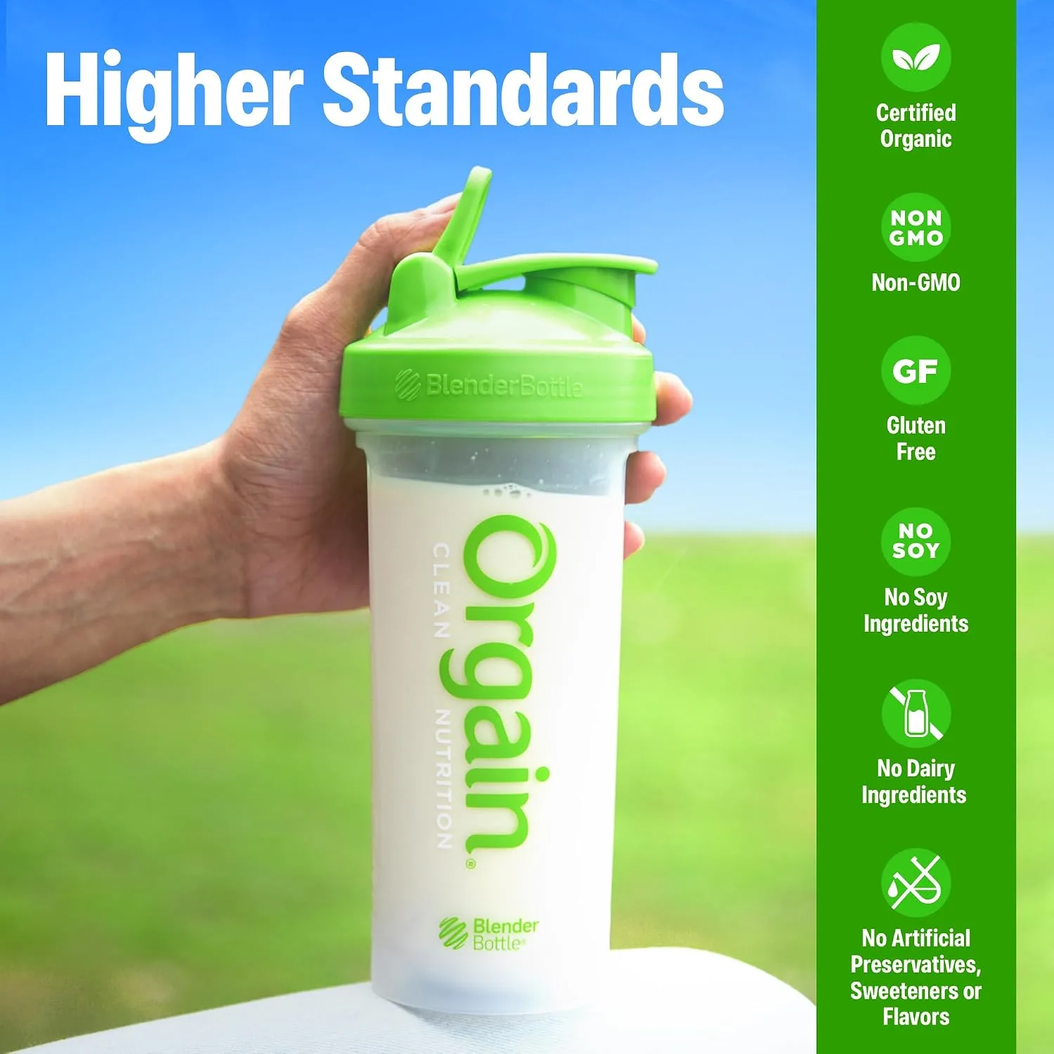 Orgain Organic Vegan 21g Protein Powder, Vanilla Bean, 10 Travel Packs