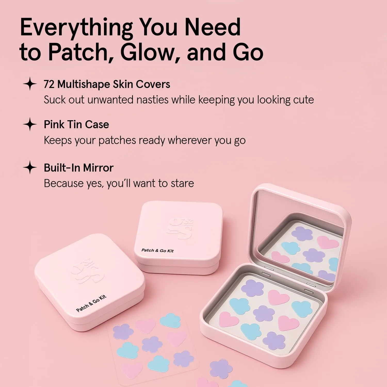 grace & stella Award Winning Pimple Patches for Face -72 Pack Multishape