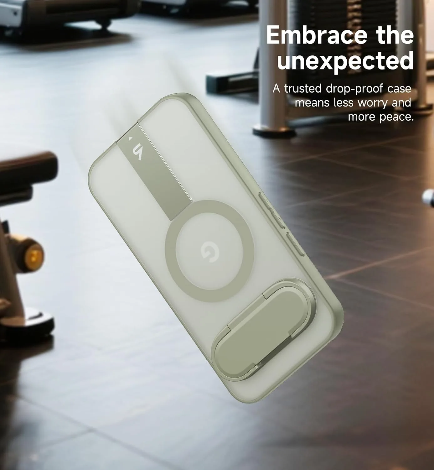 SURITCH Magnetic Case Compatible with Google Pixel 11 Pro XL Translucent Back Cover, Compatible with Magsafe, Built-in Kickstand & Camera Protection-Sage Green
