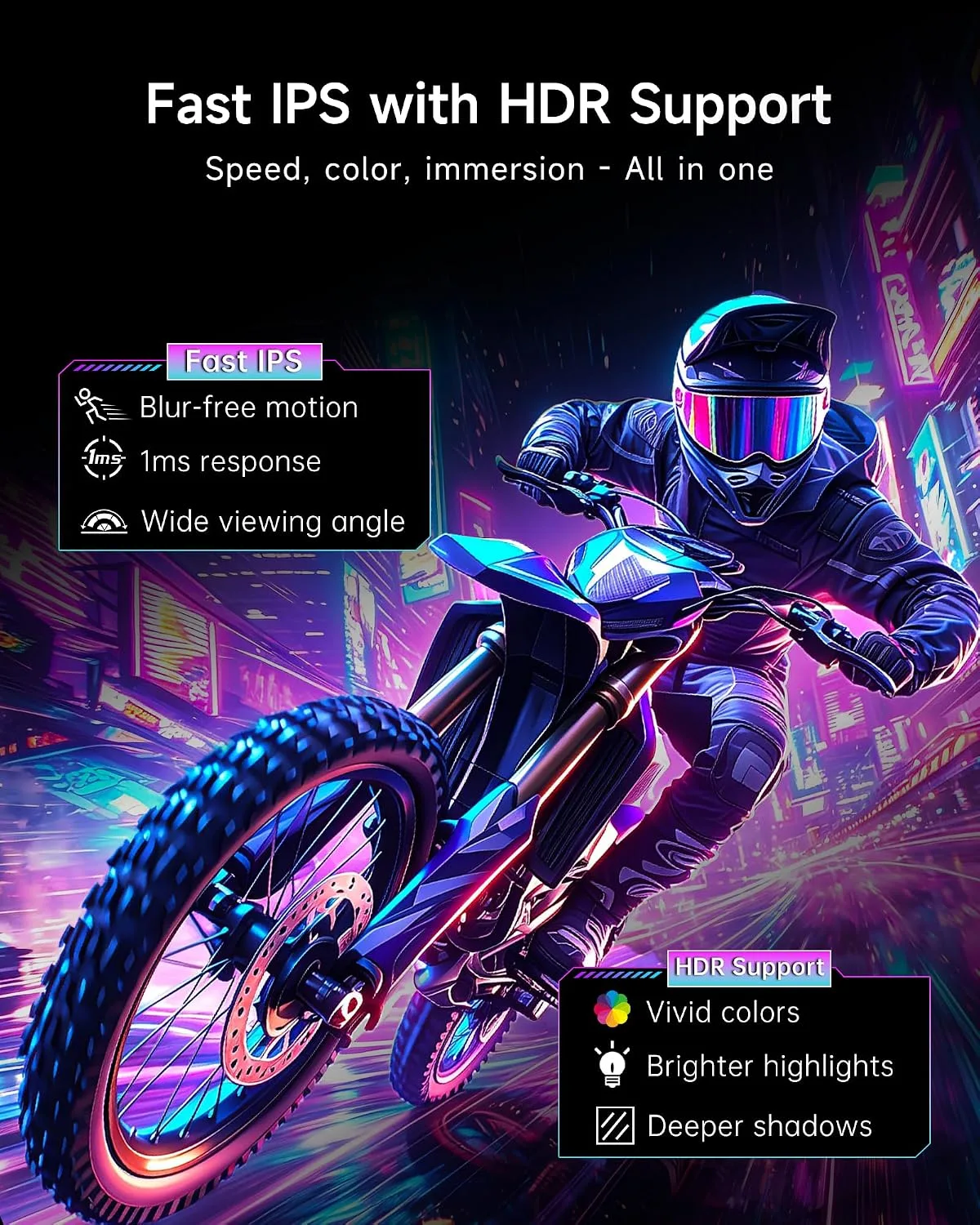 KTC 24.5 Inch 240Hz Gaming Monitor, FHD Computer Monitor Fast IPS, H25T7-A
