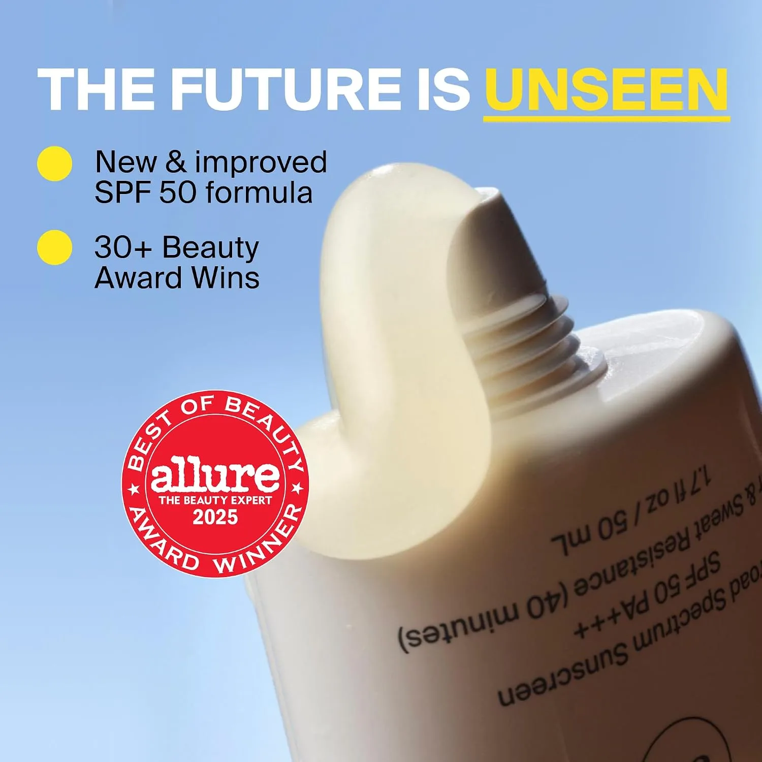 Supergoop! Unseen Sunscreen for Face, SPF 50 Clear & Invisible