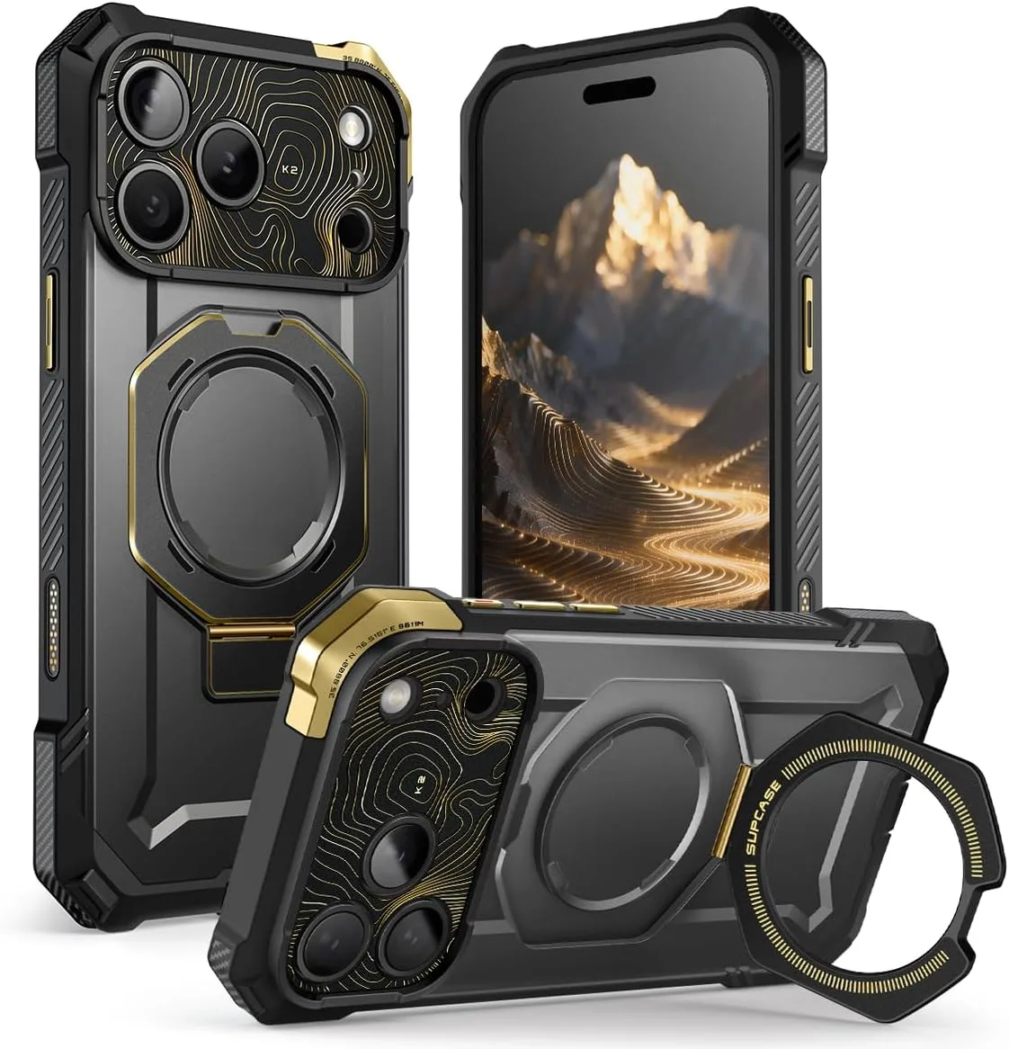 Carcasa Supcase K2Night para iPhone 18 Pro Max / 17 Pro Max con soporte magnético