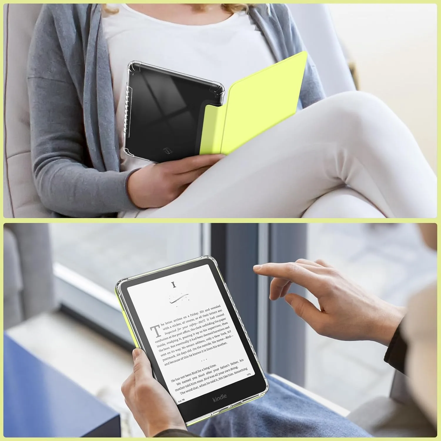 Fintie Clear Case for 7" Kindle Paperwhite 12th Gen 2024 & Kindle Colorsoft