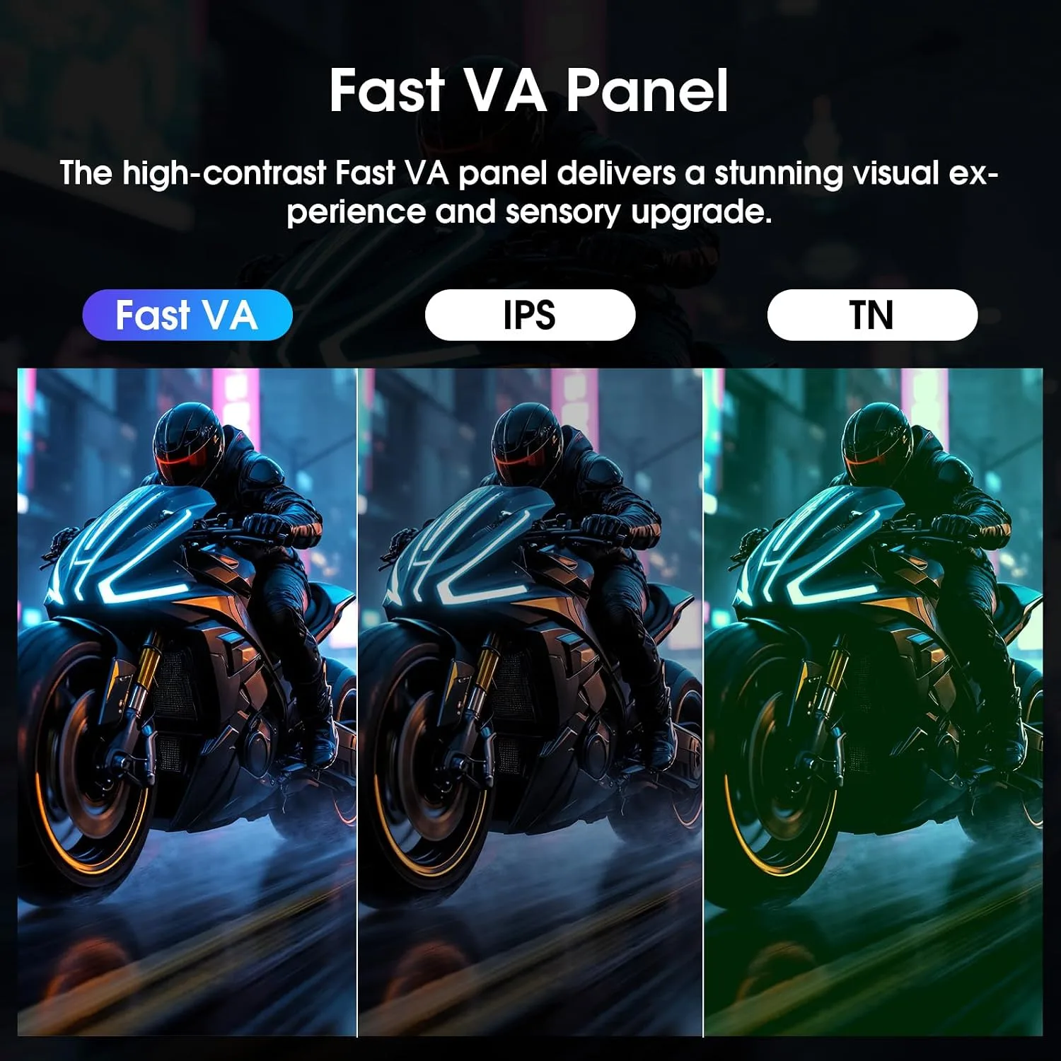 Amzfast 24 Inch Gaming Monitor 200Hz FHD 1080p Computer Monitor, 1ms Adaptive Sync, 3000:1, 129% sRGB, HDR Display, Eye Care, VESA 75x75, Metal Stand, HDMI 2.0 | DP 1.4, AMZG24X1