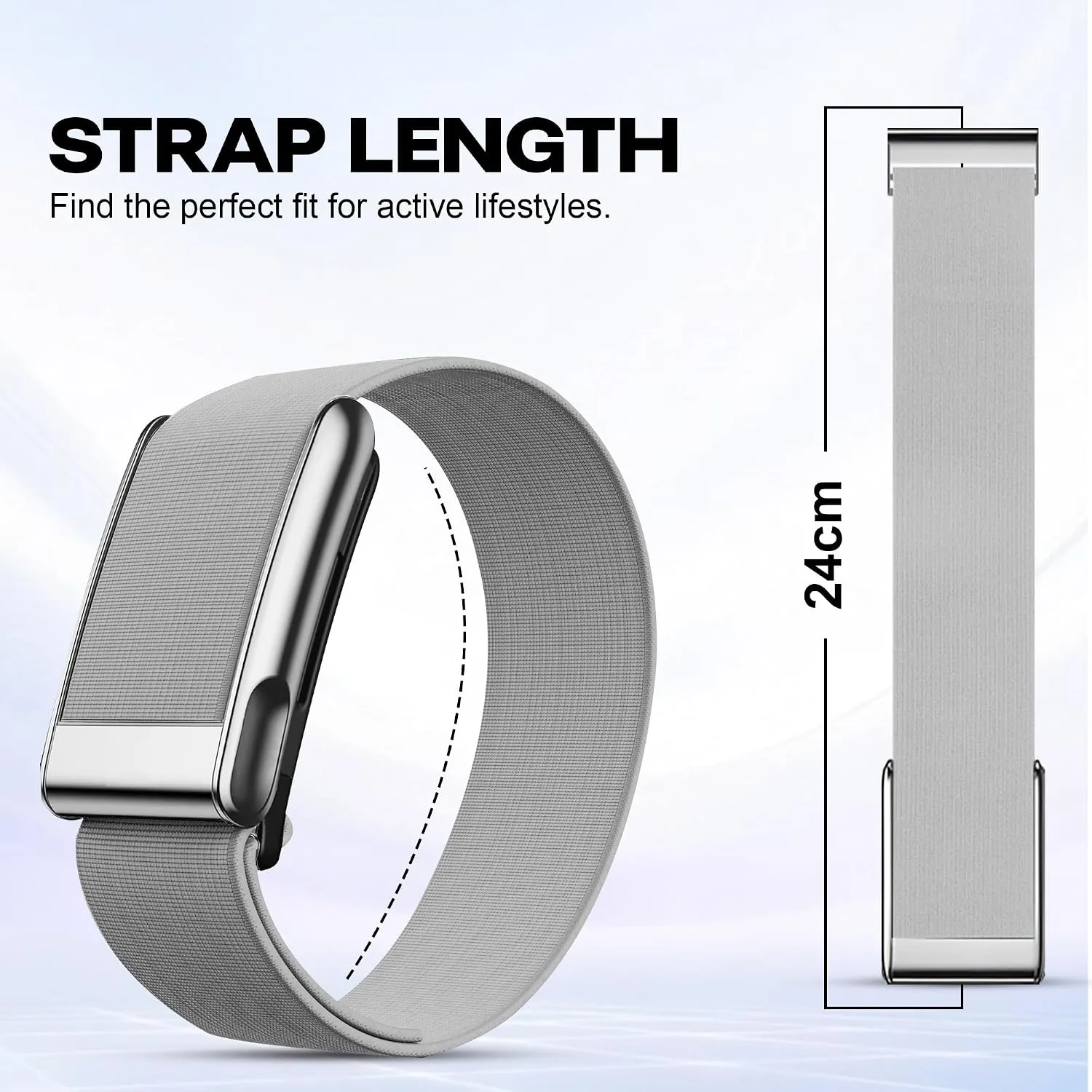 DADO HydroKnit Waterproof Nylon Sport Band Compatible with WHOOP 5.0, One, Peak, and Life | Elastic, Fast-Drying, Water-Resistant, and Comfortable Strap for Active Lifestyles