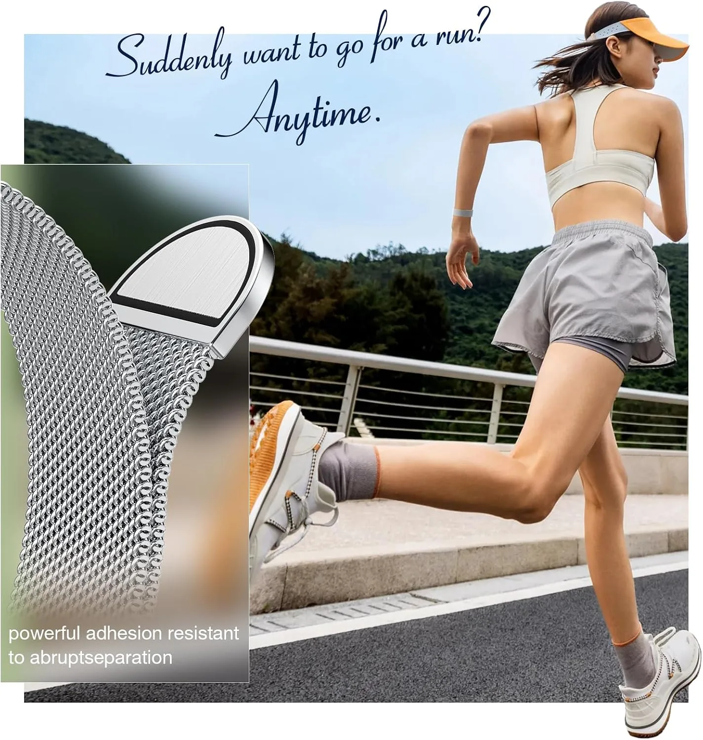 3 Pack Mesh Loop Compatible with Apple Watch Bands for Women Men