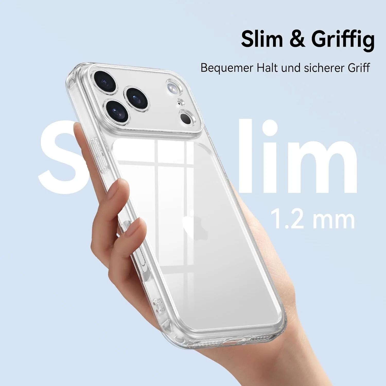 YINLAI for iPhone 17 Pro Case 6.3", Upgraded Anti-Yellowing, Crystal Clear