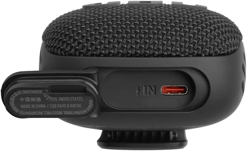 JBL Wind 3 S - Slim Handlebar Bluetooth Speaker, Black