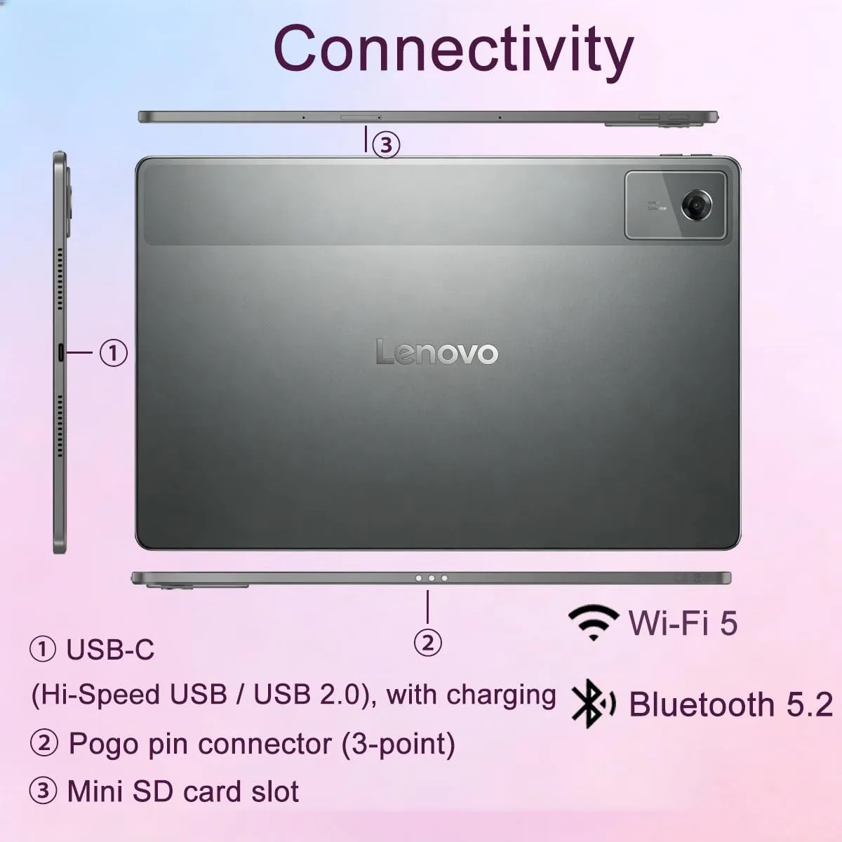 Lenovo Idea Tab Plus AI Tablet, 12" 3K QHD+, Tab Pen Plus, 8GB RAM, 256GB