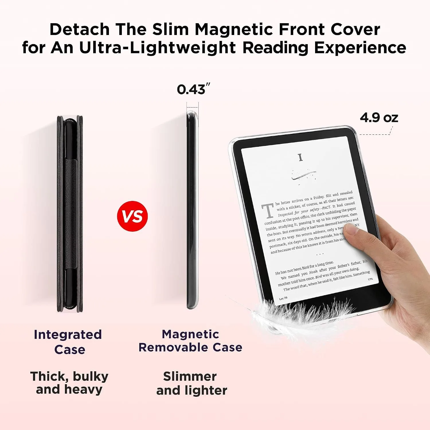 SESENSE Magnetic Case for 7'' Kindle Paperwhite 12th Gen 2024 & Colorsoft