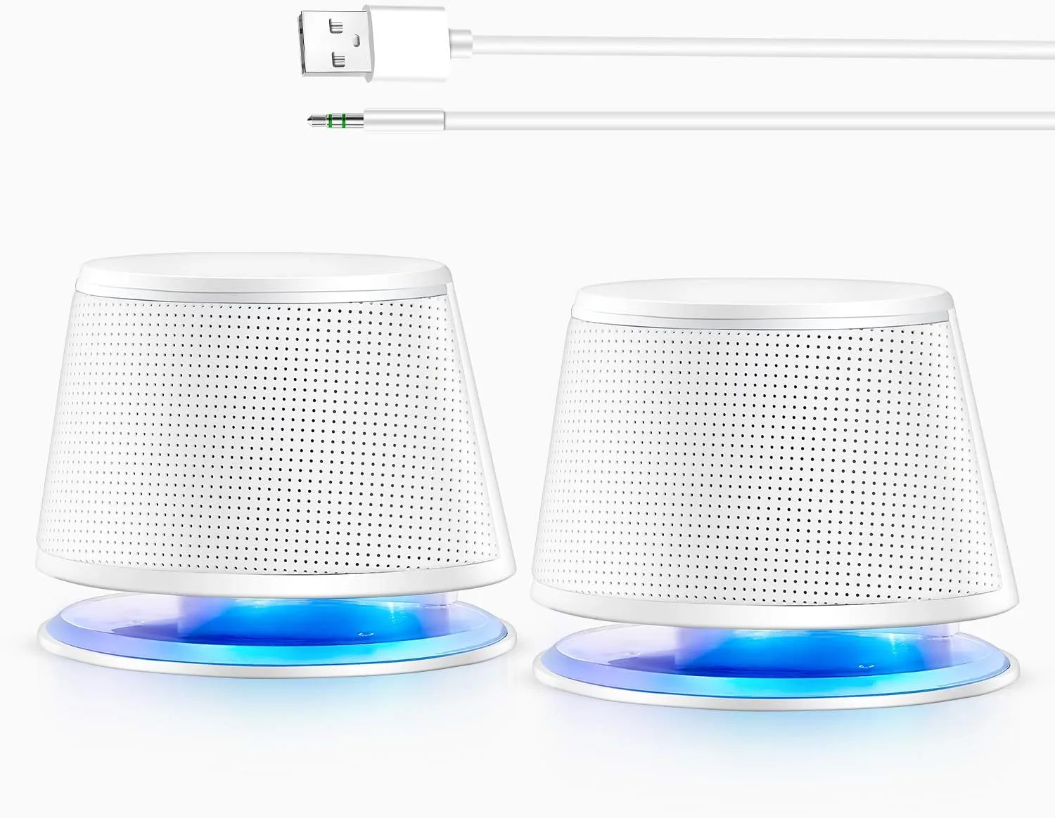 Sanyun SW102 Computer Speakers for Desktop PC Laptop, 2.0 USB Powered