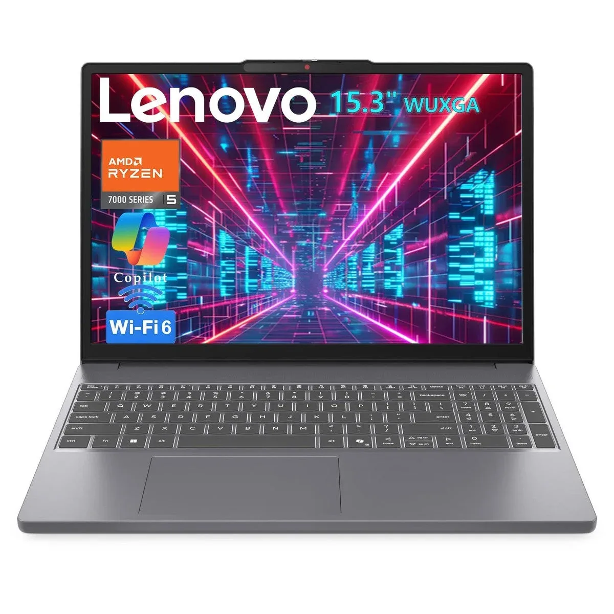 Laptop Lenovo IdeaPad AMD Ryzen 5 7535HS 16GB DDR5 512GB SSD 15.3 pulgadas