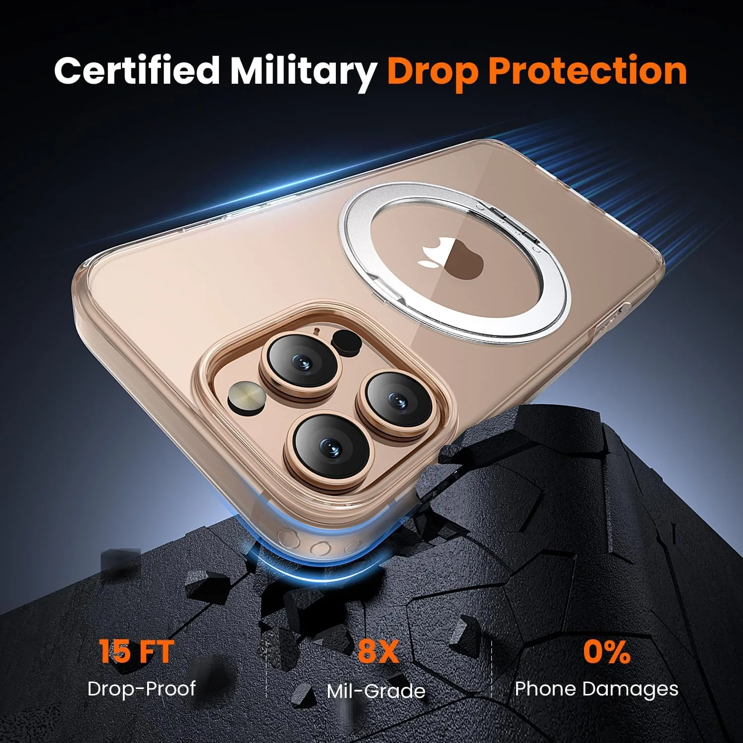toushion 3 in 1 for iPhone 16 Pro Max Case Stand