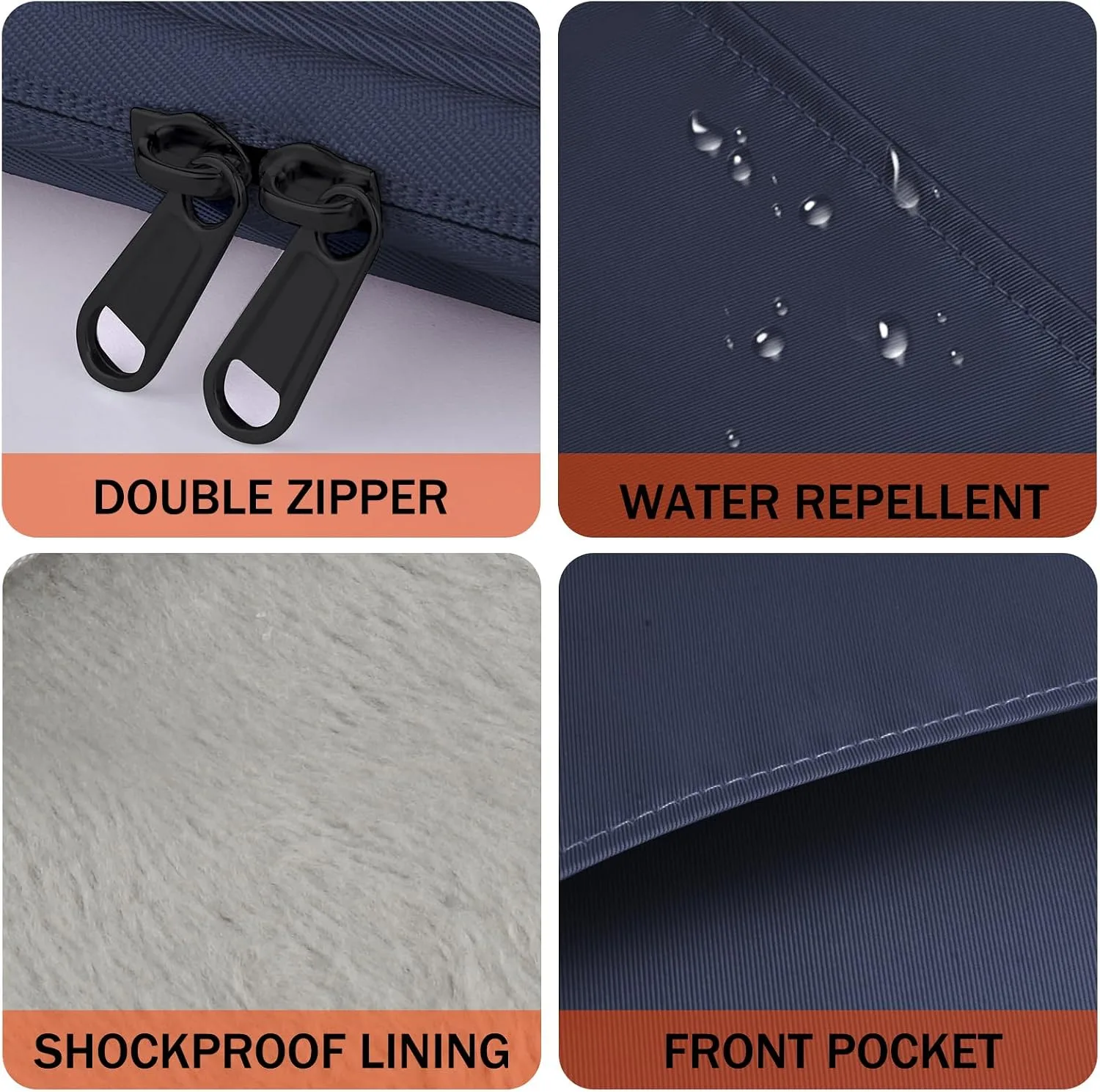 HoYiXi Universal Sleeve Bag for 6",6.8",7" Kindle Paperwhite/Colorsoft 2024-2012 Compatible with 6"-6.8" All-New Kindle/Kobo/Tolino/Sony,6" EReader with Anti-Drop Protective Cover,Blue