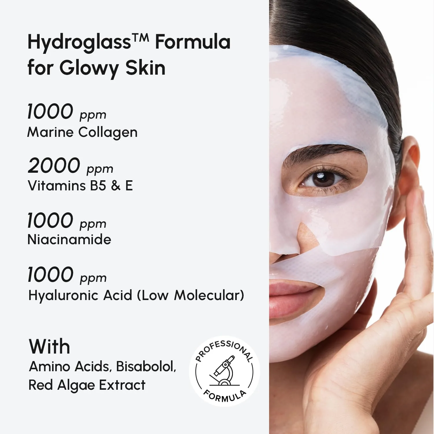 MAREE Hydrogel Collagen Face Mask - Hydrating Cooling Face Masks for Women
