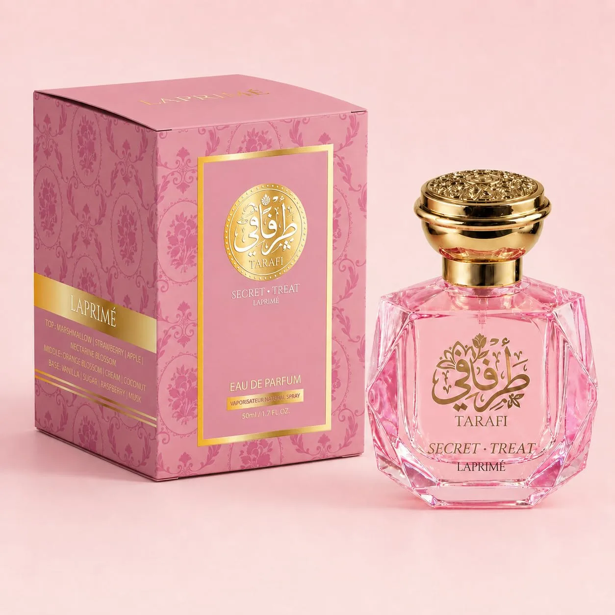 Tarafi SECRET TREAT Perfume | Inspired by KA.YALI Yum Boujee Marshmallow 81 | Vanilla, Gourmet, Creamy, Viral Perfume | Eau de Parfum 50ml (1.7 oz) | Long Lasting Fragrance for Women Gifts