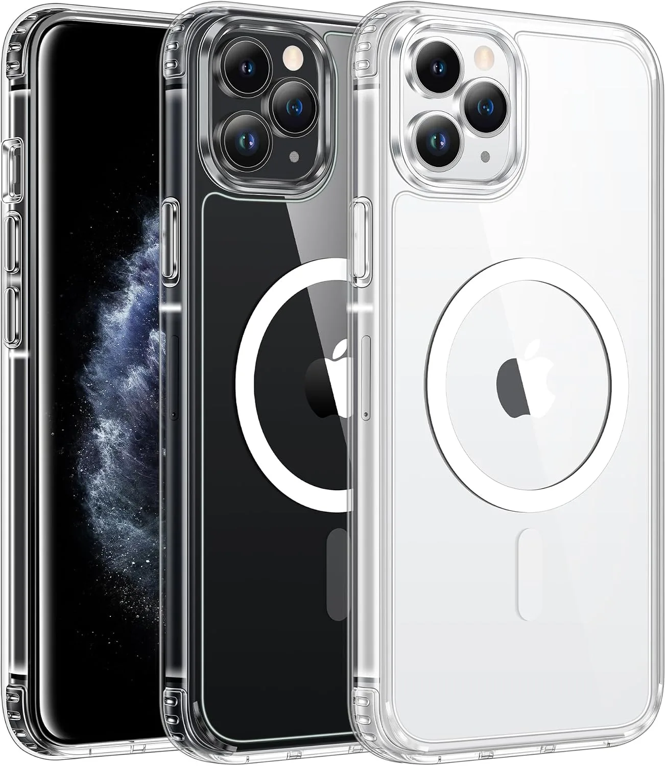 Carcasa Fntcase para iPhone 11 Pro Max transparente compatible con Magsafe