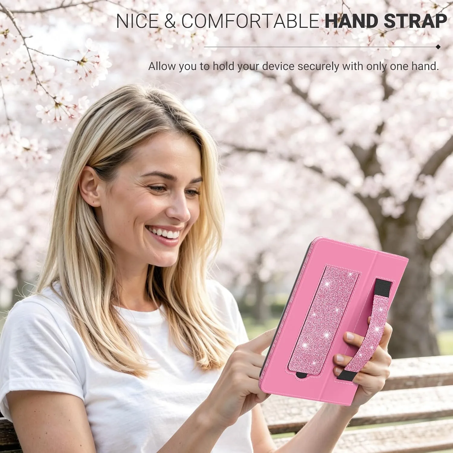 Moko Universal Case for 6 inch eReaders&Tablets, Shiny Pink