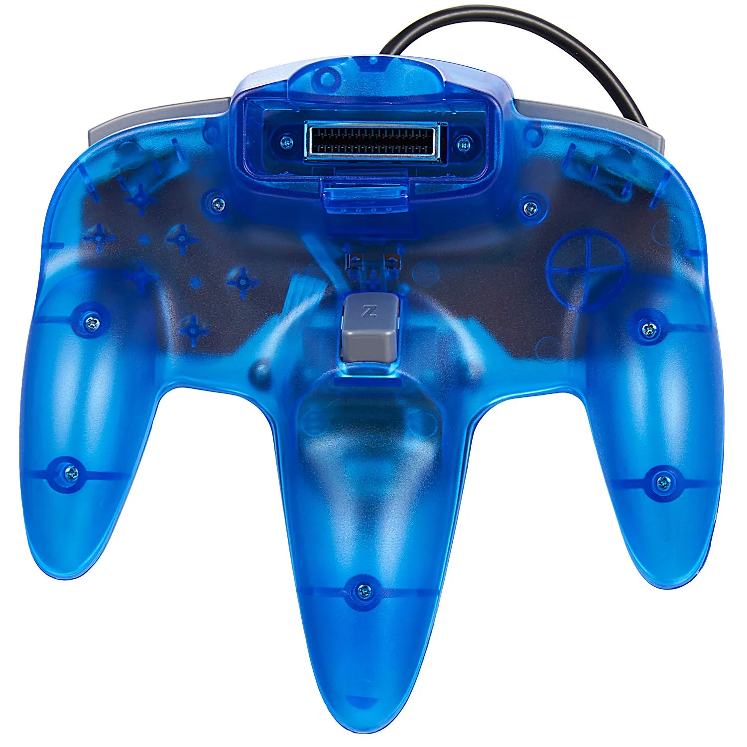 miadore 2 Pack Classic N64 Controllers (Jungle Green/Blue) Bundle with 2 Pack 6FT N64 Controller Extension Cable