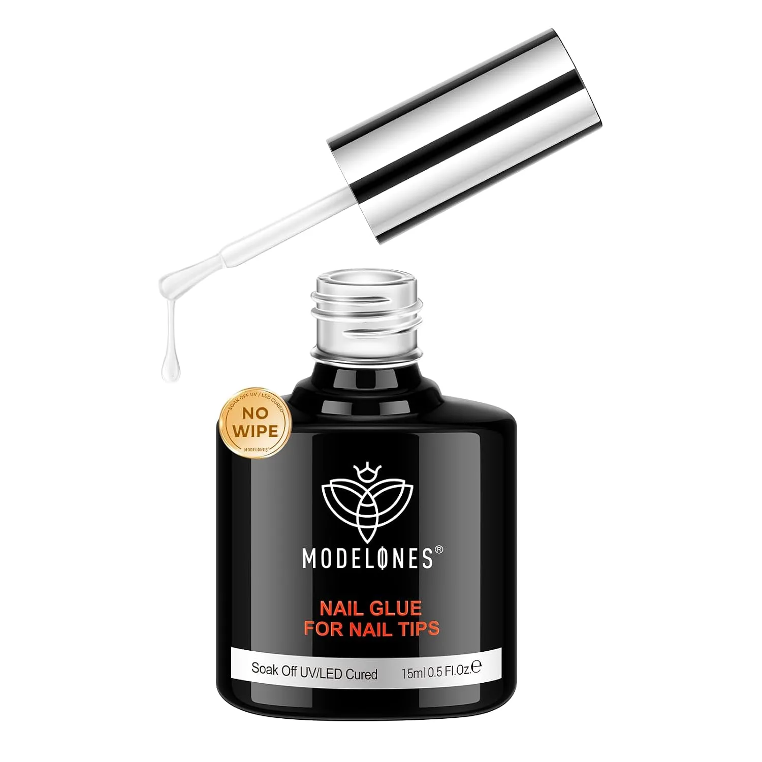 modelones 10 in One X Nail Gel Glue Gel Base Coat Brush On No Wipe