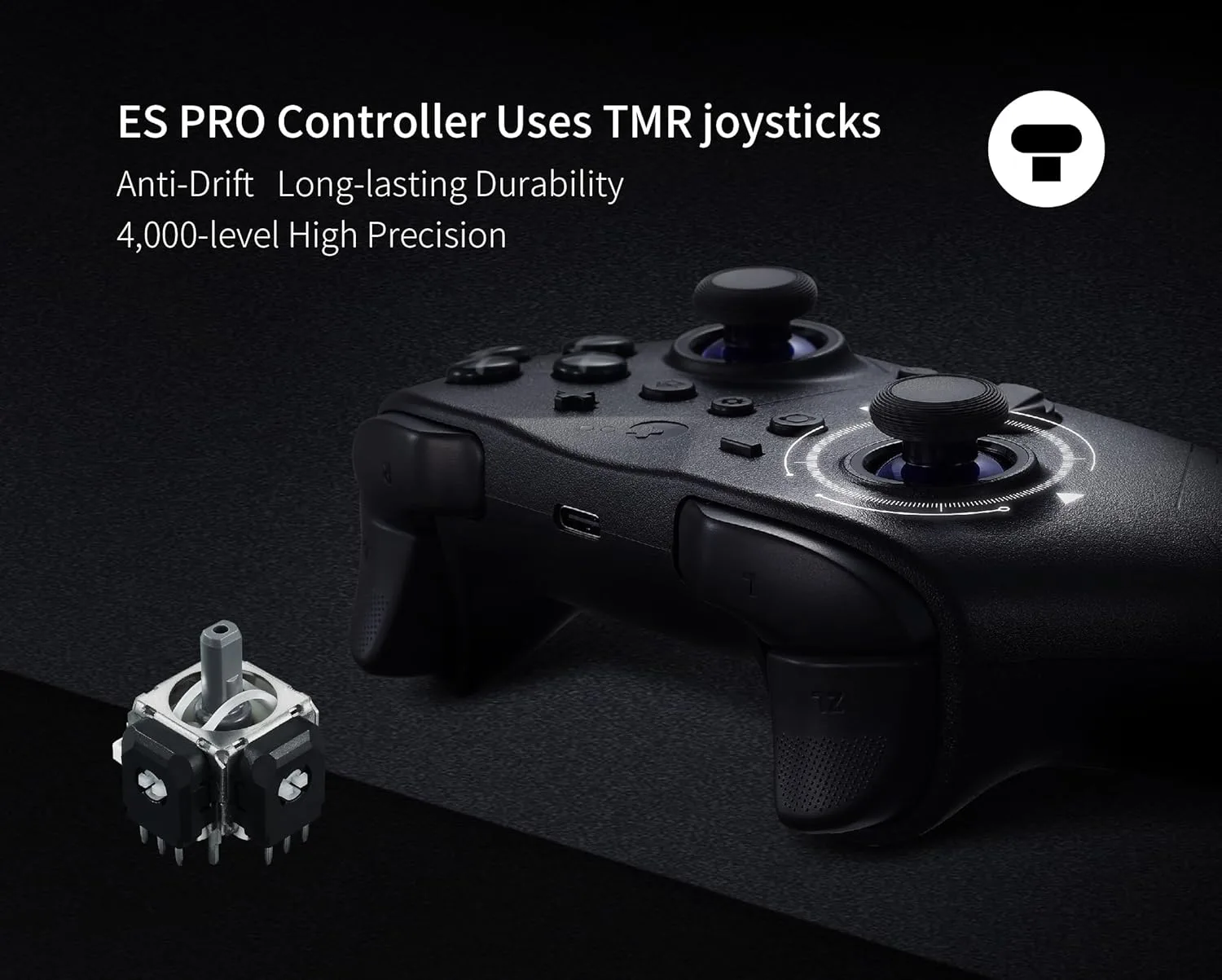 GuliKit ES PRO Wireless PC Controller –3.25ms Low Latency, TMR Joysticks