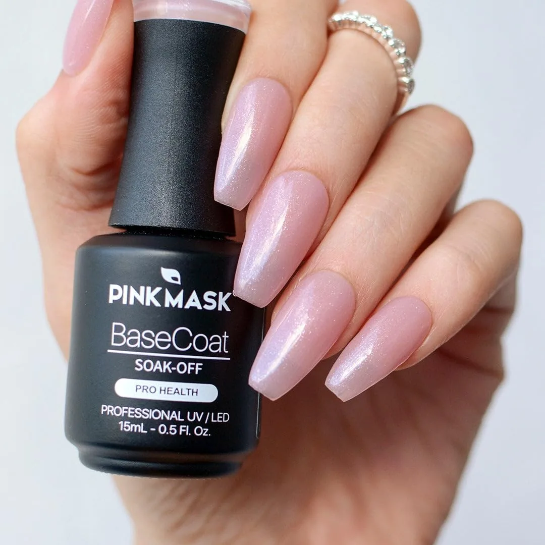 PINK MASK Gel Color - Color Base Coat - Sweetheart - Professional Polish Nails -15 ml - 0.5 Oz - Gel Polish UV/LED