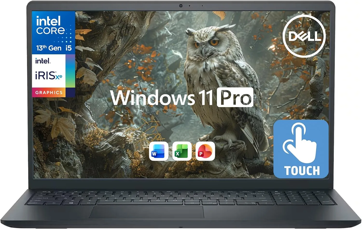 Dell Inspiron 15 Touchscreen Business Laptop, Lifetime Office, AI Copilot, 15.6” FHD IPS, 10-Core Intel i5 (Upto 4.5GHz), 64GB RAM & 2.5TB Storage (2TB SSD+500GB Ext), Wi-Fi 6, HubxcelAccs, Win 11 Pro
