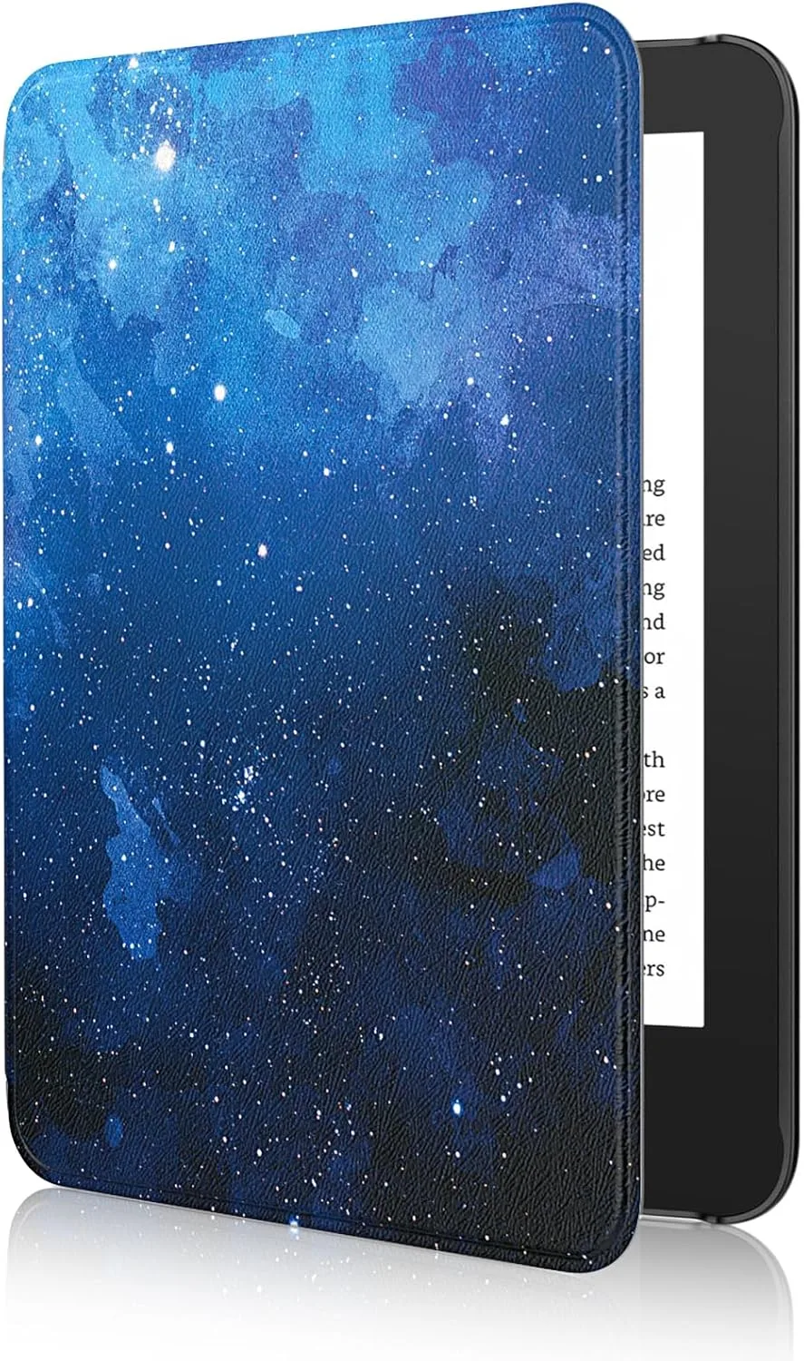 MoKo Case for 6" Amazon Kindle Basic 11th Gen 2024/2022, BlueStarrySky