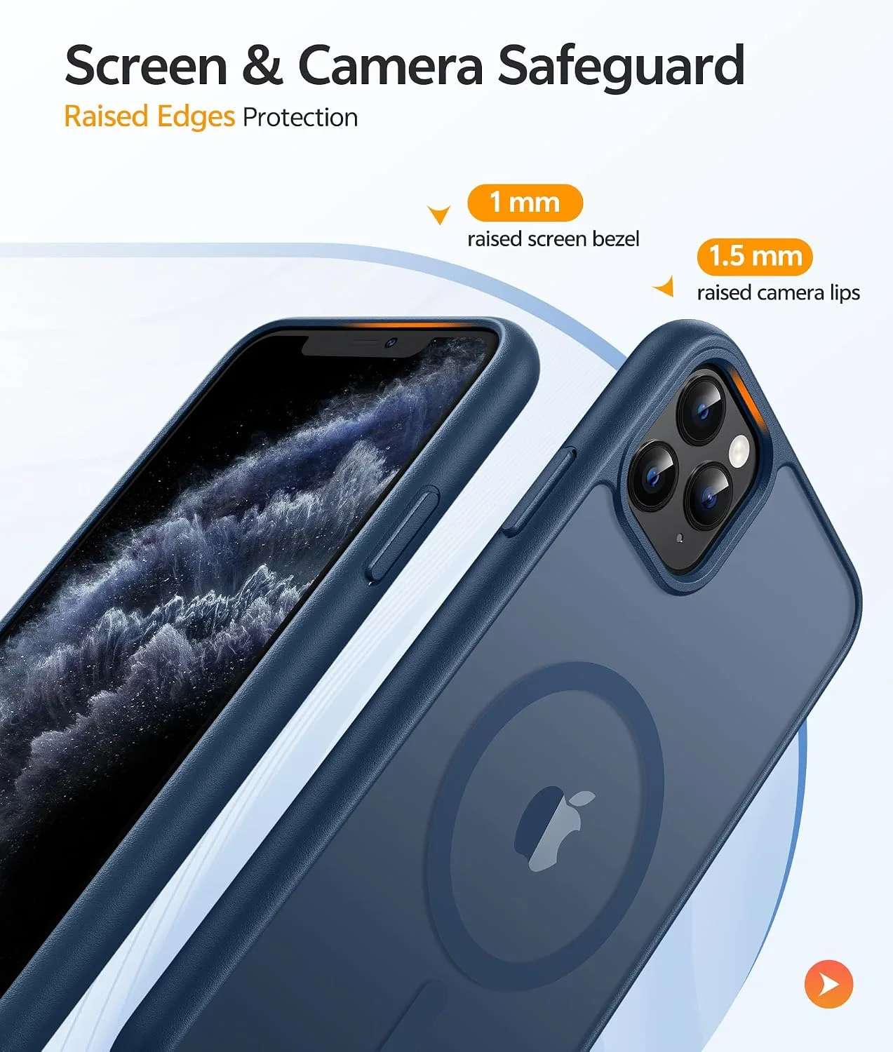 FNTCASE for iPhone 11 Pro Case, Fit for Magsafe, Blue