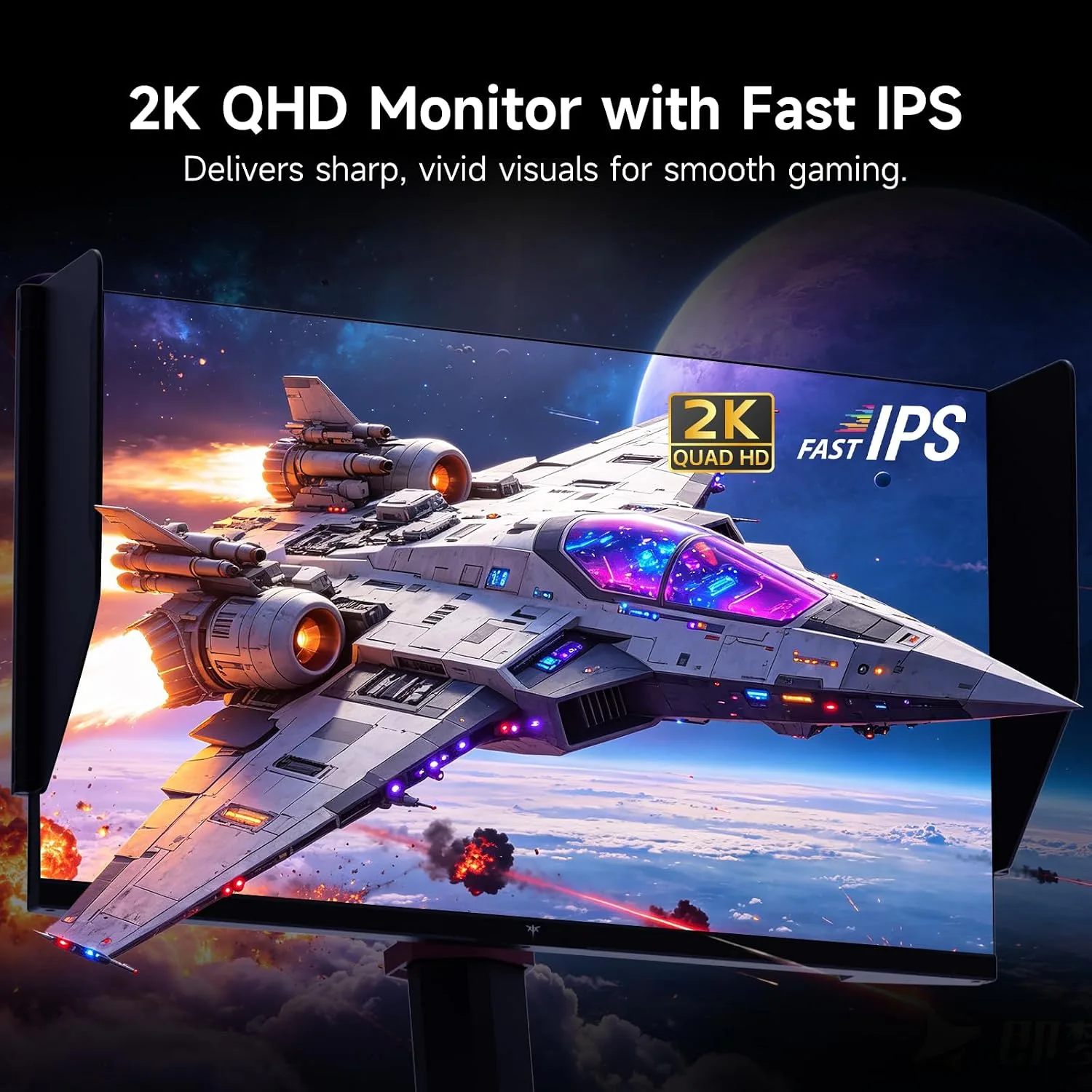 KTC 24M1 240Hz Gaming Monitor (OC 260Hz), QHD 23.8 Inch Monitor with Hood