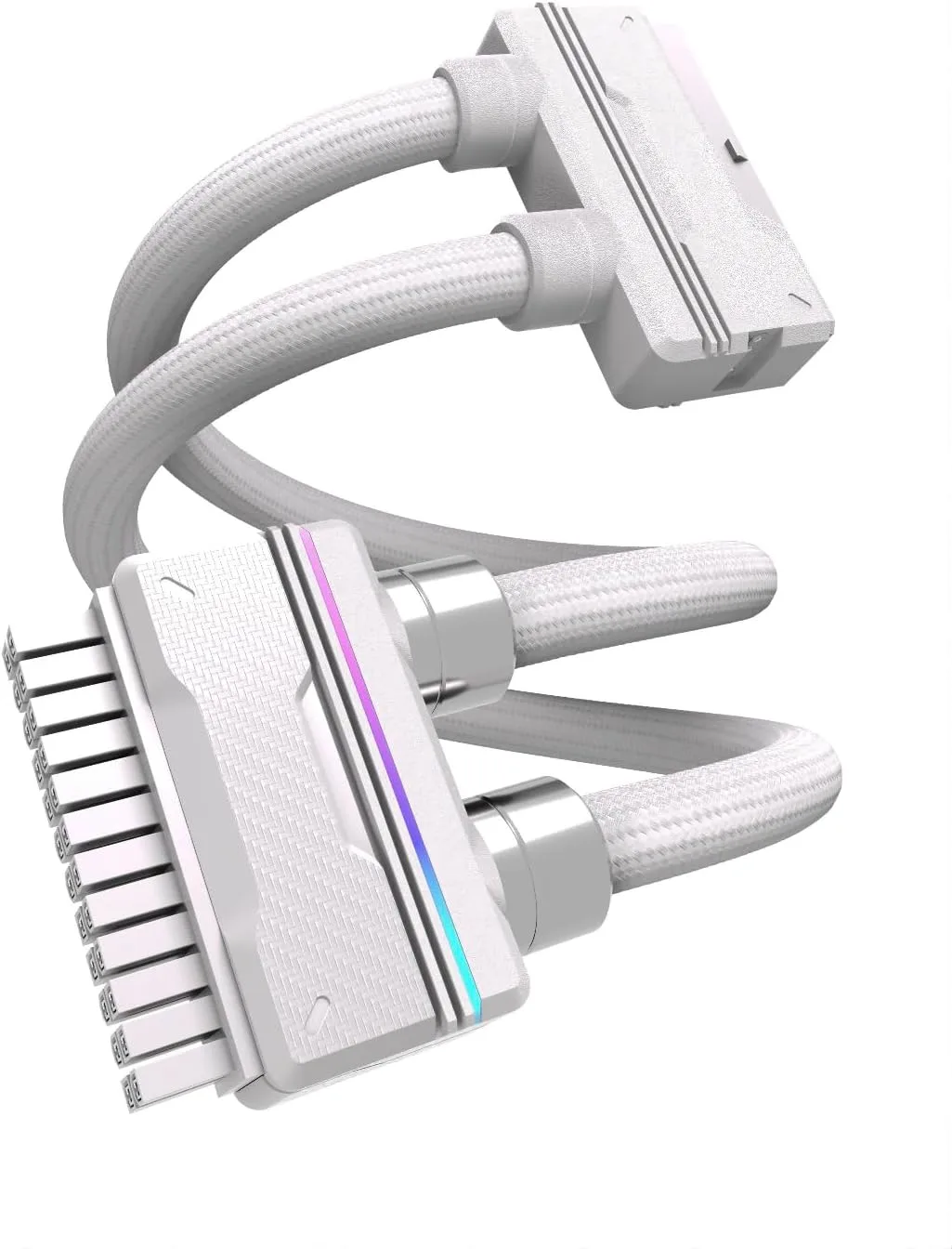 Cable Extensor de Fuente de Poder EZDIY-FAB UNIFAS ARGB 24 Pines Blanco