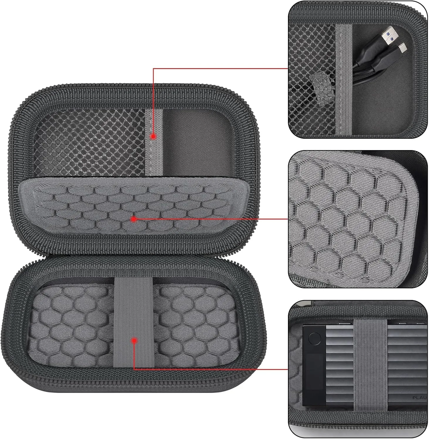 Travel Carrying Case for Plaud Note Pro/Note AI Voice Recorder