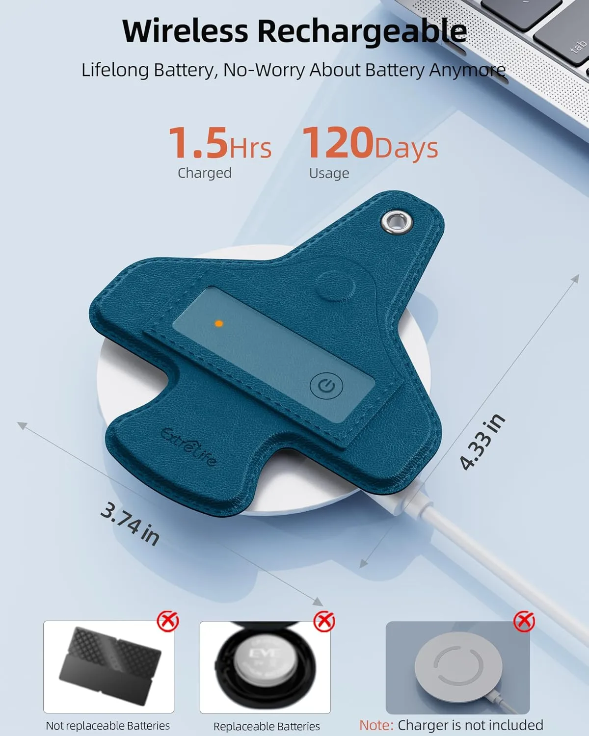 Luggage Tags for Suitcases, Works with Apple Find My