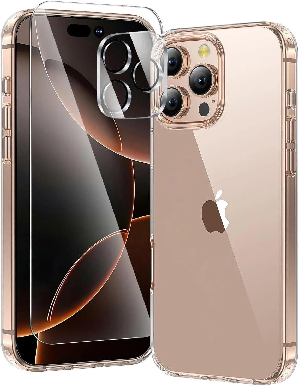 Carcasa Toushion 3 en 1 para iPhone 16 Pro Max Transparente