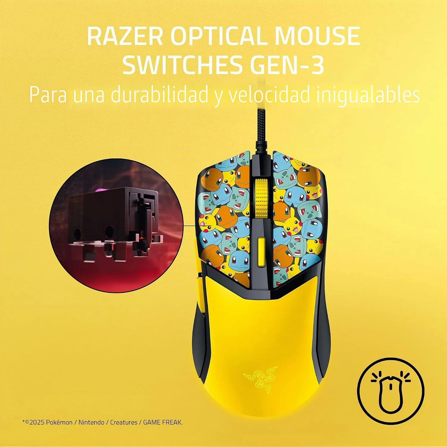 Razer Cobra Wired Gaming Mouse, 58g, Pokémon Edition