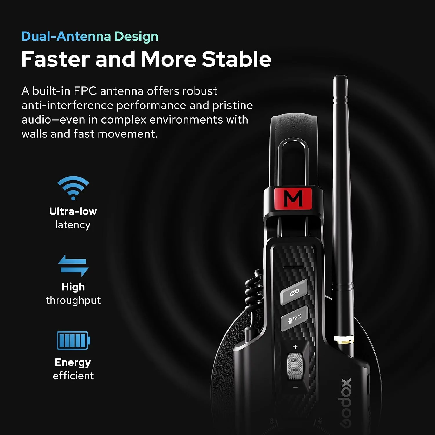 GODOX Skytalk Air 5S 2.4G Full-Duplex Wireless Intercom System(5 User)