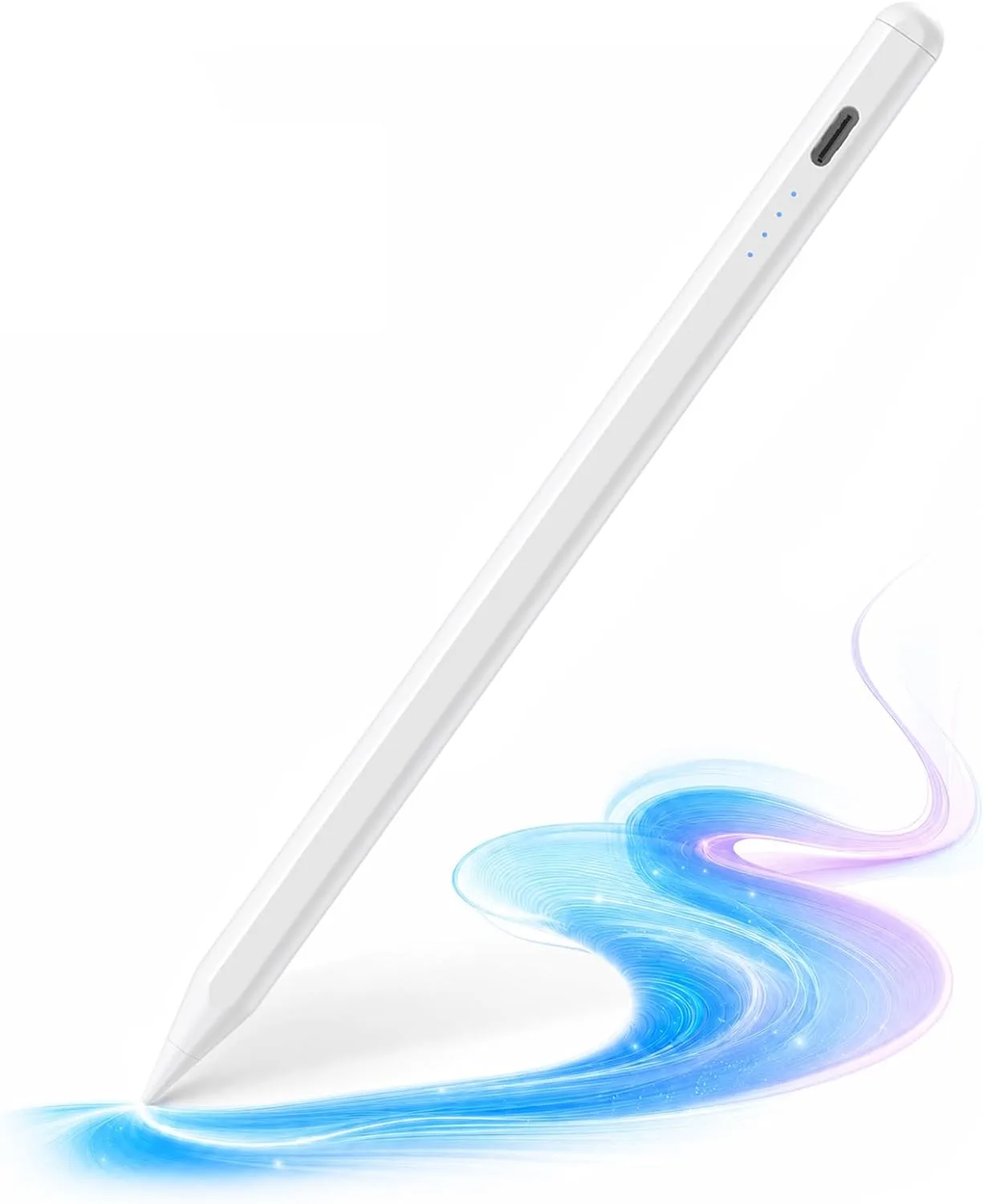Stylus Pen for iPad 2018-2026 Gen, Fast Charge, Palm Rejection-White