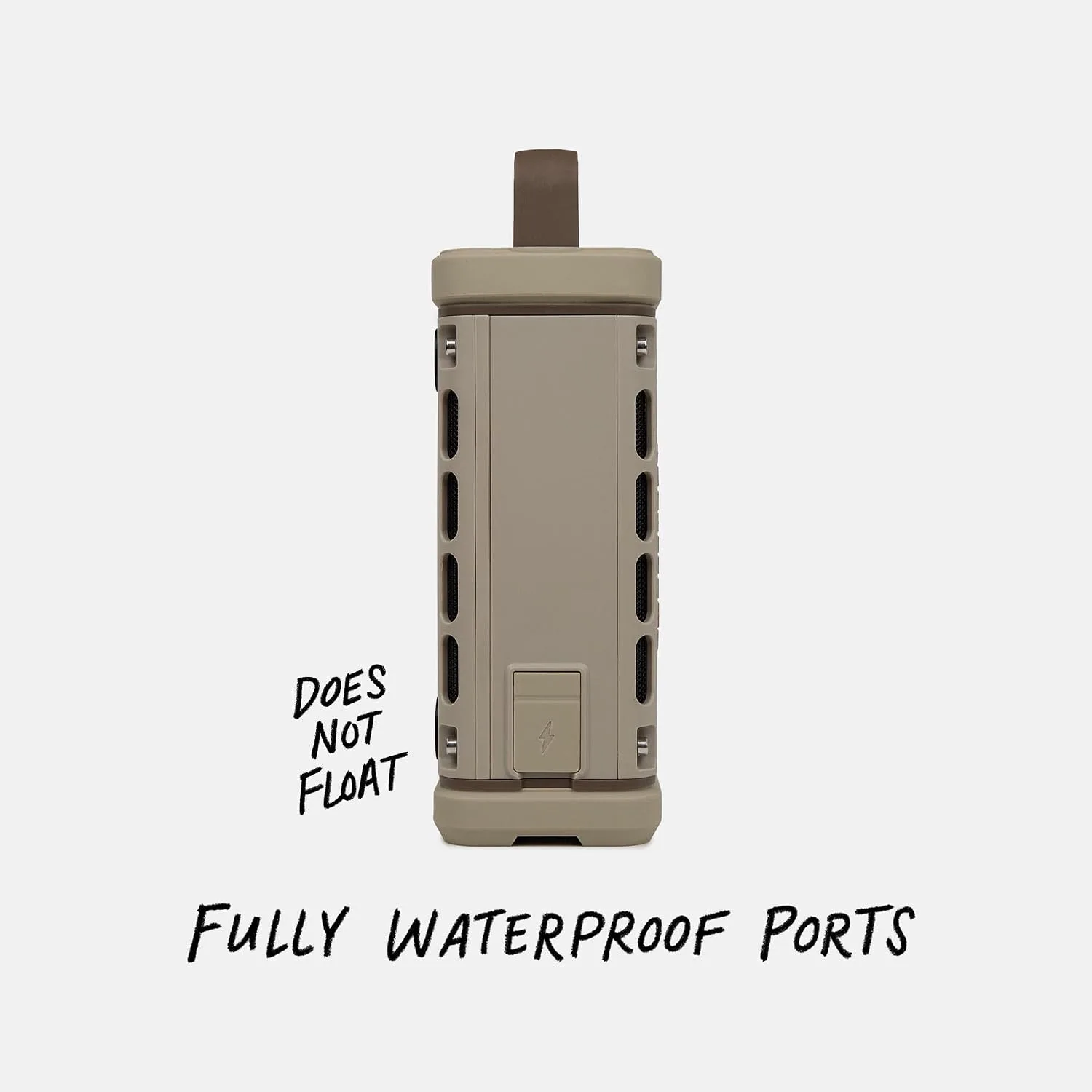 Turtlebox Ranger Bluetooth Speaker. Ultra-Portable, Waterproof, Tan