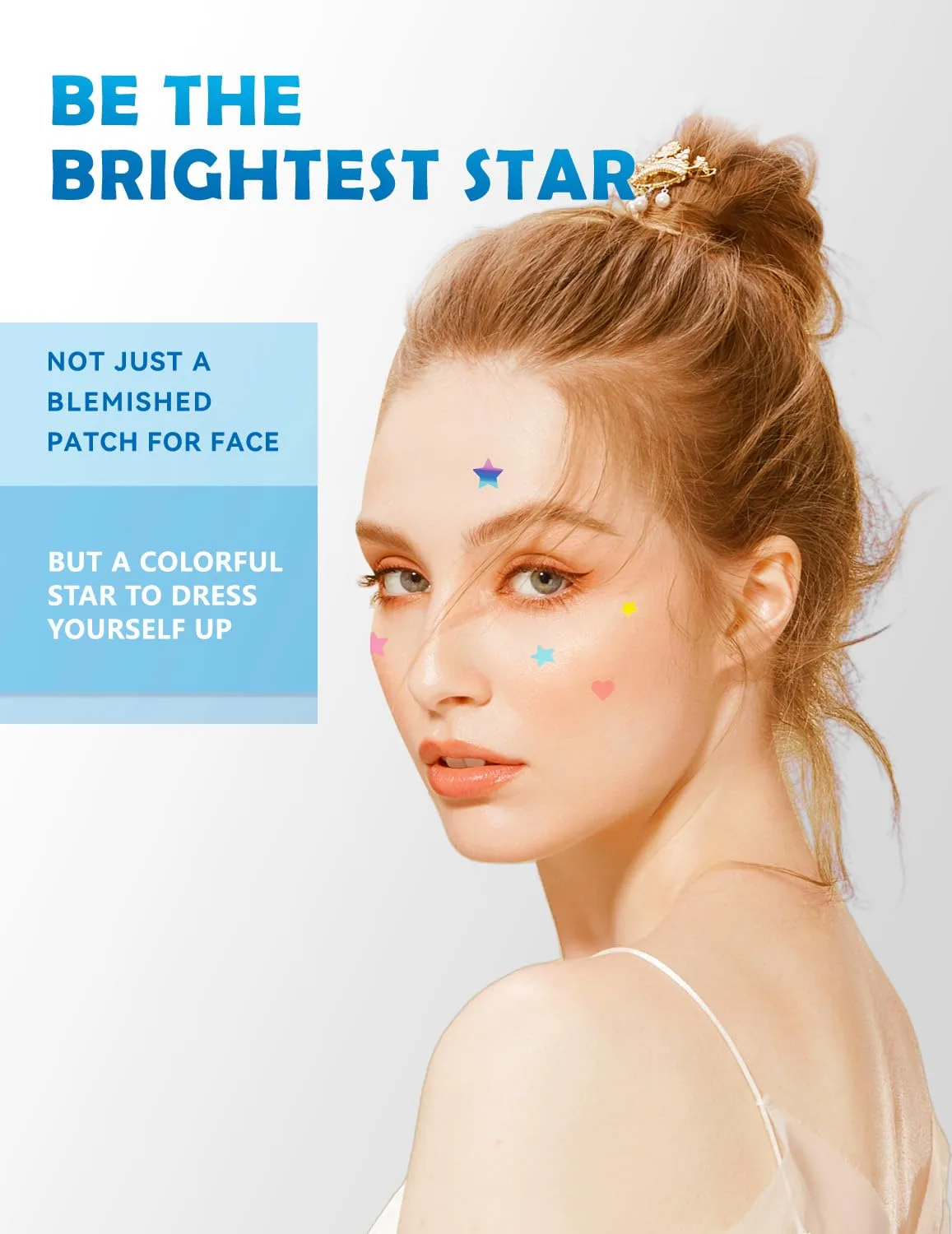 Pimple Patches for Face, Original Prismaticstars Hydrocolloid Acne Patch Professional 360 ct. 5 Colors & 5 Sizes(8/10/12/14/16mm) Suit Various Blemish, Cute Star Spot Stickers Invisible Zit Absorbing