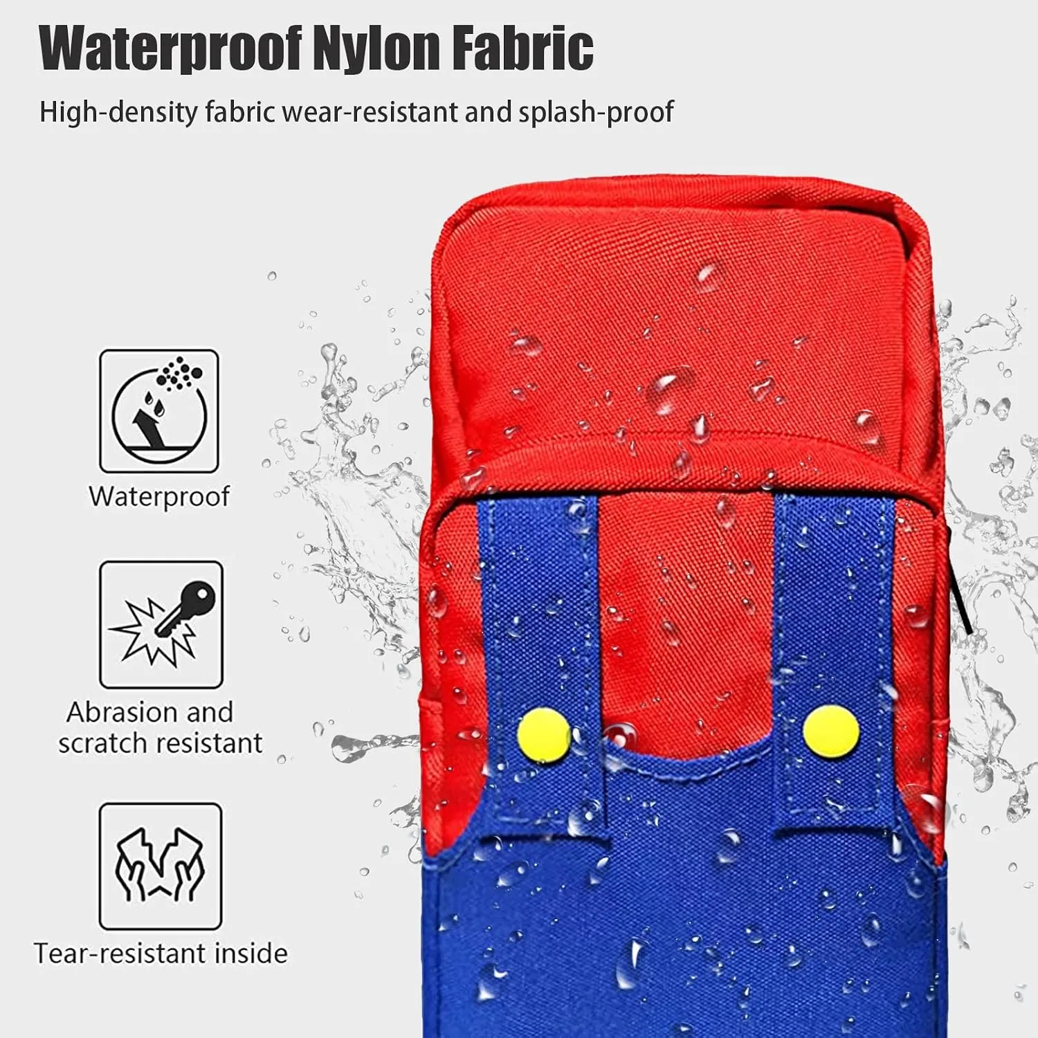 Vadaxx Cute Travel Bag for Nintendo Switch/2/Lite/OLED, Small Sling Portable Waterproof Backpack Carrying Crossbody Shoulder Chest Gaming Bag Case for NS SD Console Dock Joy-Cons Accessories Storage