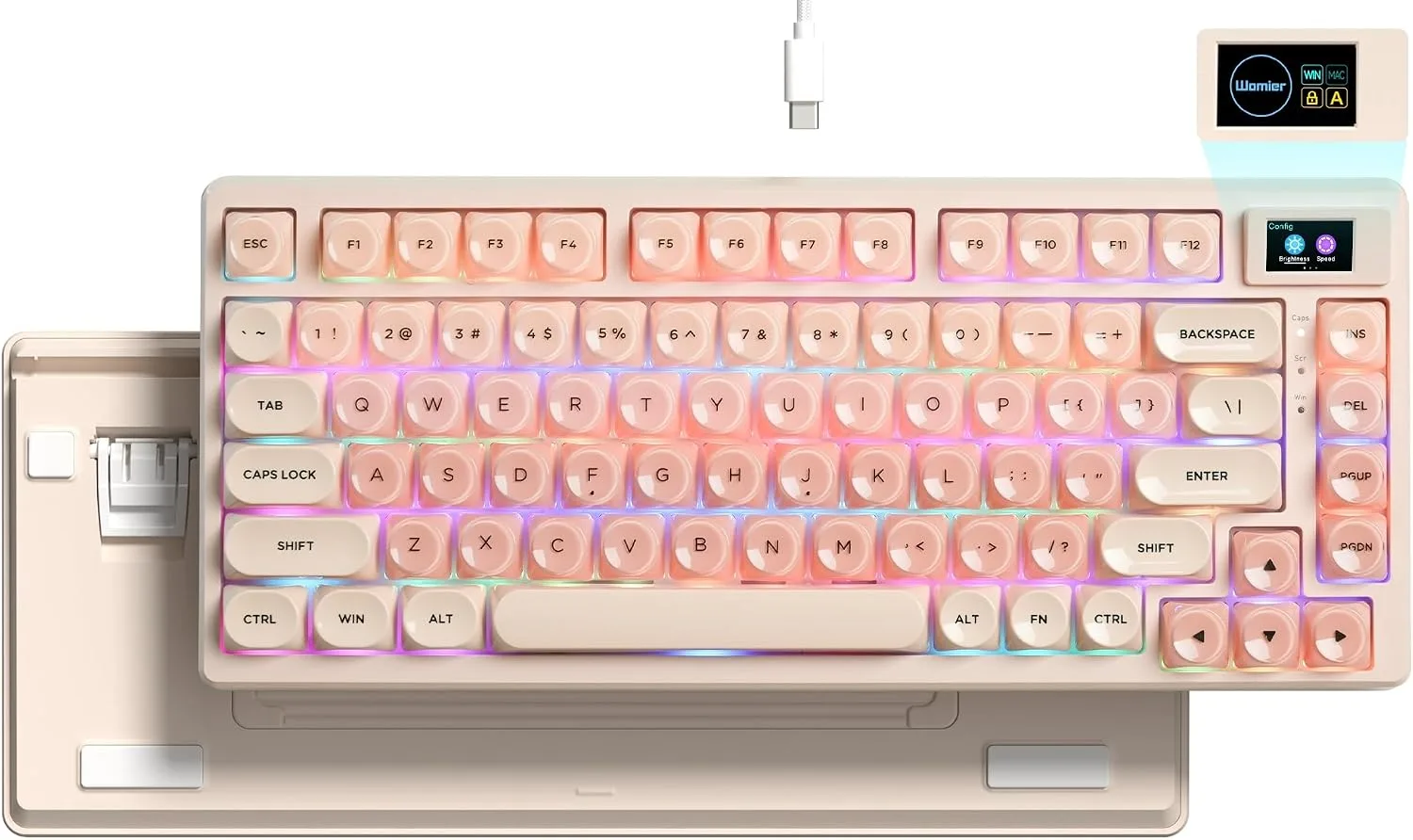 Womier SK80 75% Foundation Mechanical Keyboard with Multimedia Display