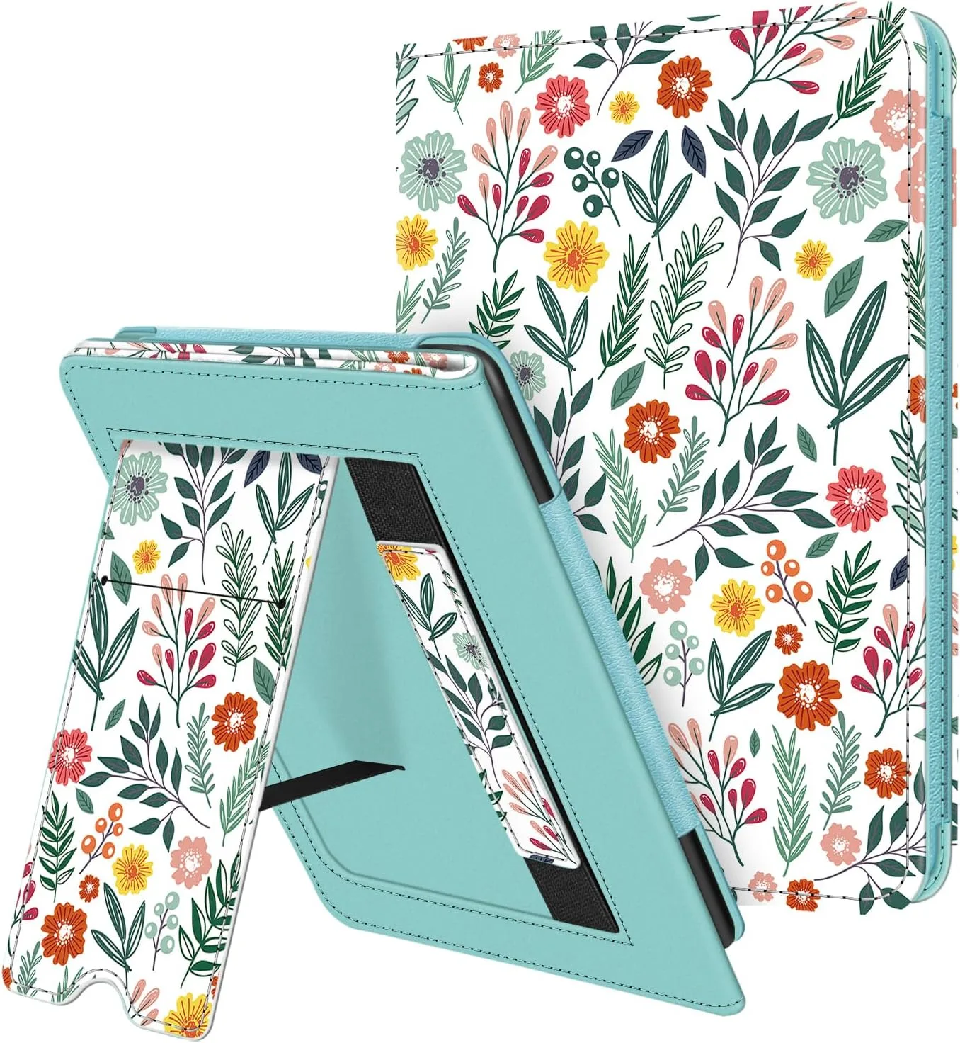 Fintie Stand Case for 6" Kindle 11th Generation 2024/2022, Spring Bloom