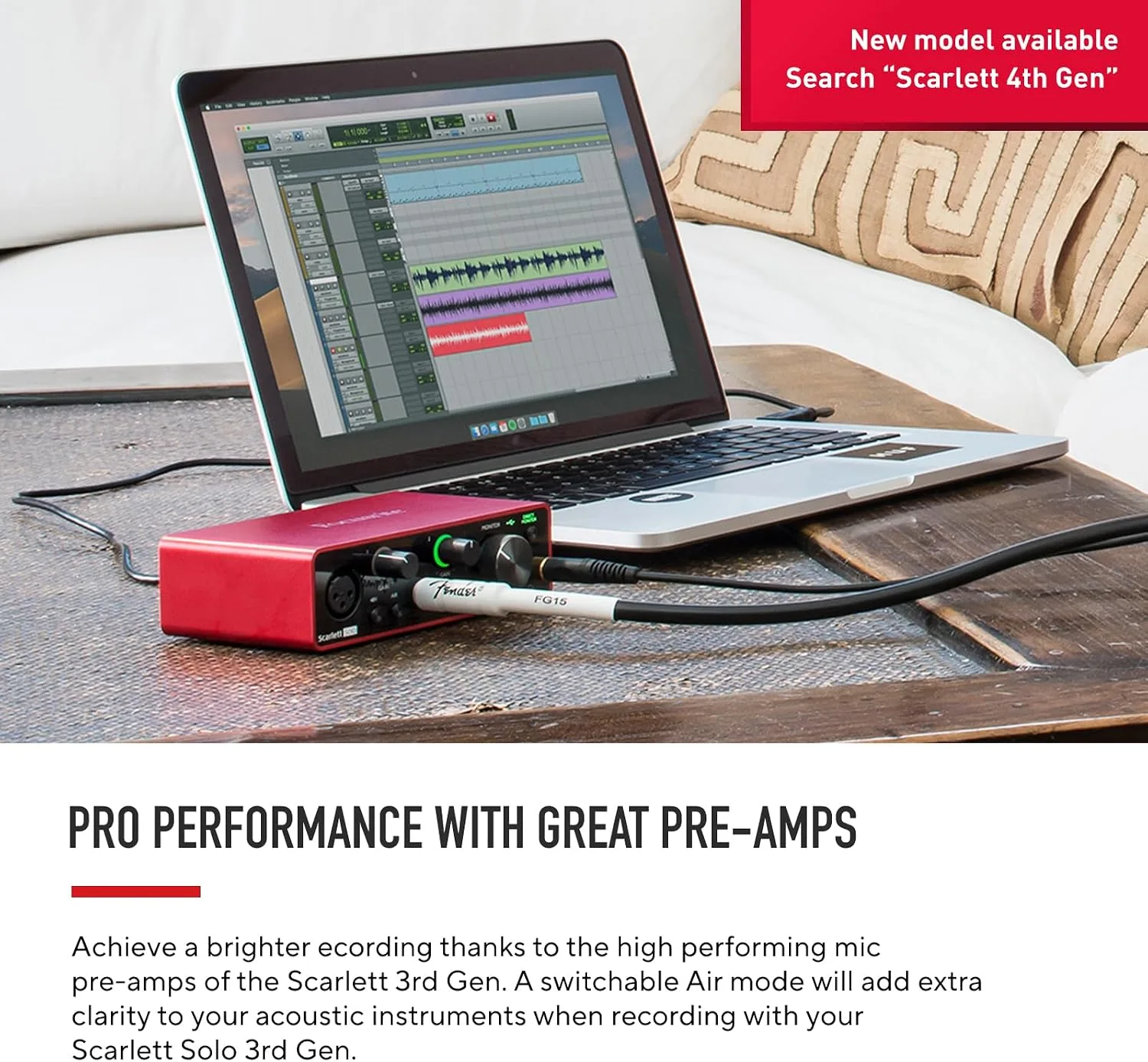 Focusrite Scarlett Solo 3rd Gen USB-C Audio Interface