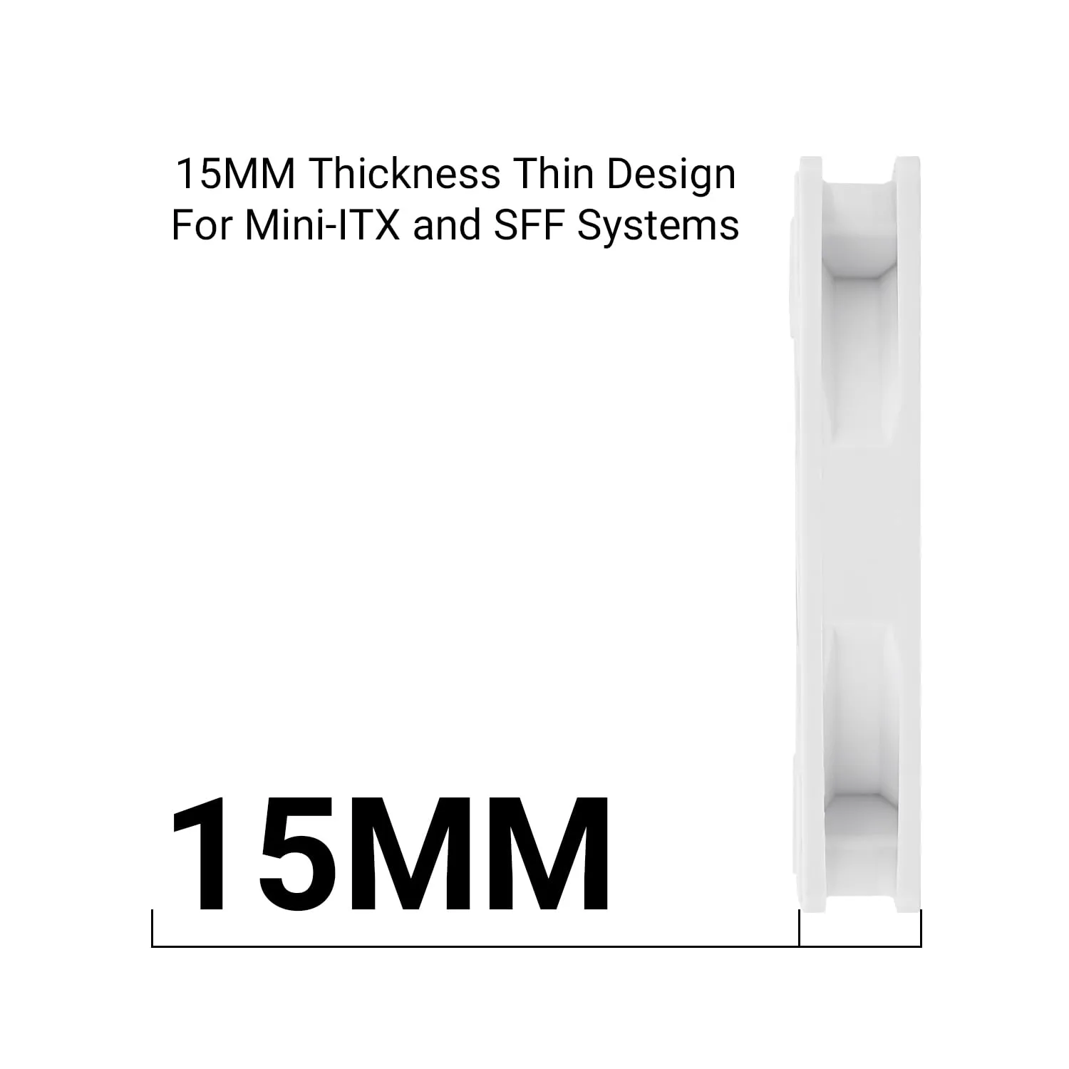 Thermalright TL-9015W CPU Fan, Computer Case Cooling Quiet 4pin PWM Fan with 15mm Slimline, 2700RPM Speed, Low Noise 22.4dba, 92mm CPU Cooling (White)