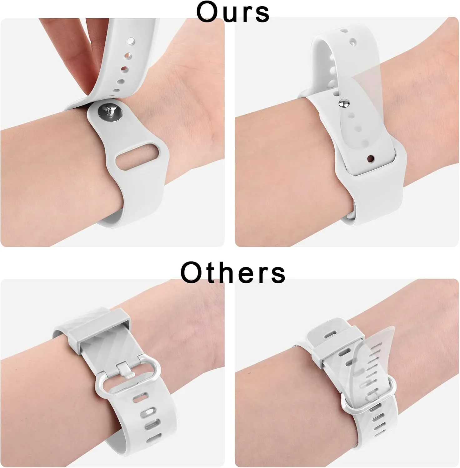 Amzpas Silicone Band for Coros PACE 2/ APEX 42mm/ APEX 2, 20mm Quick-Release Replacement Wristband Sport Strap for Men Women